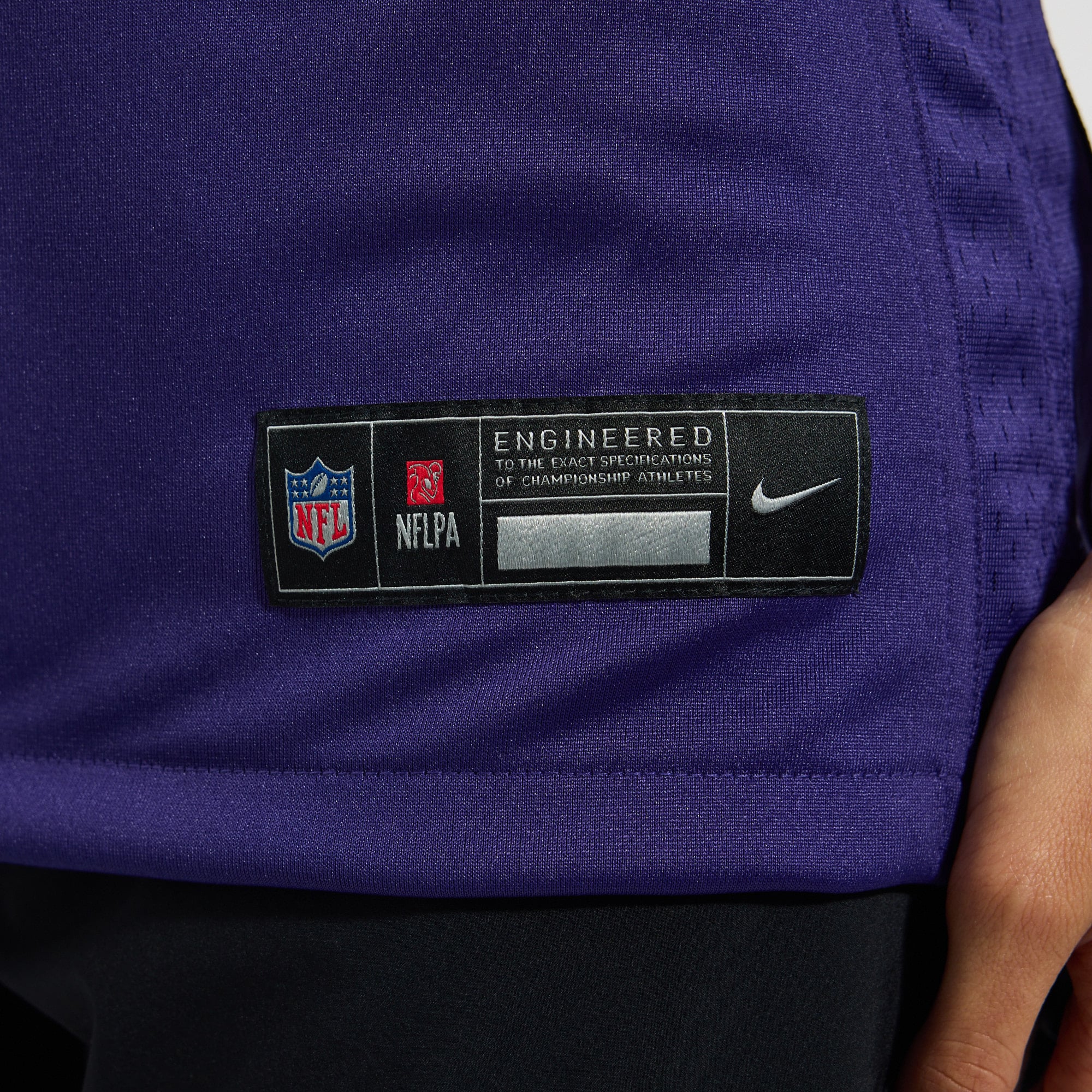 Maillot de match Nike Kyle Hamilton violet des Ravens Baltimore pour femmes
