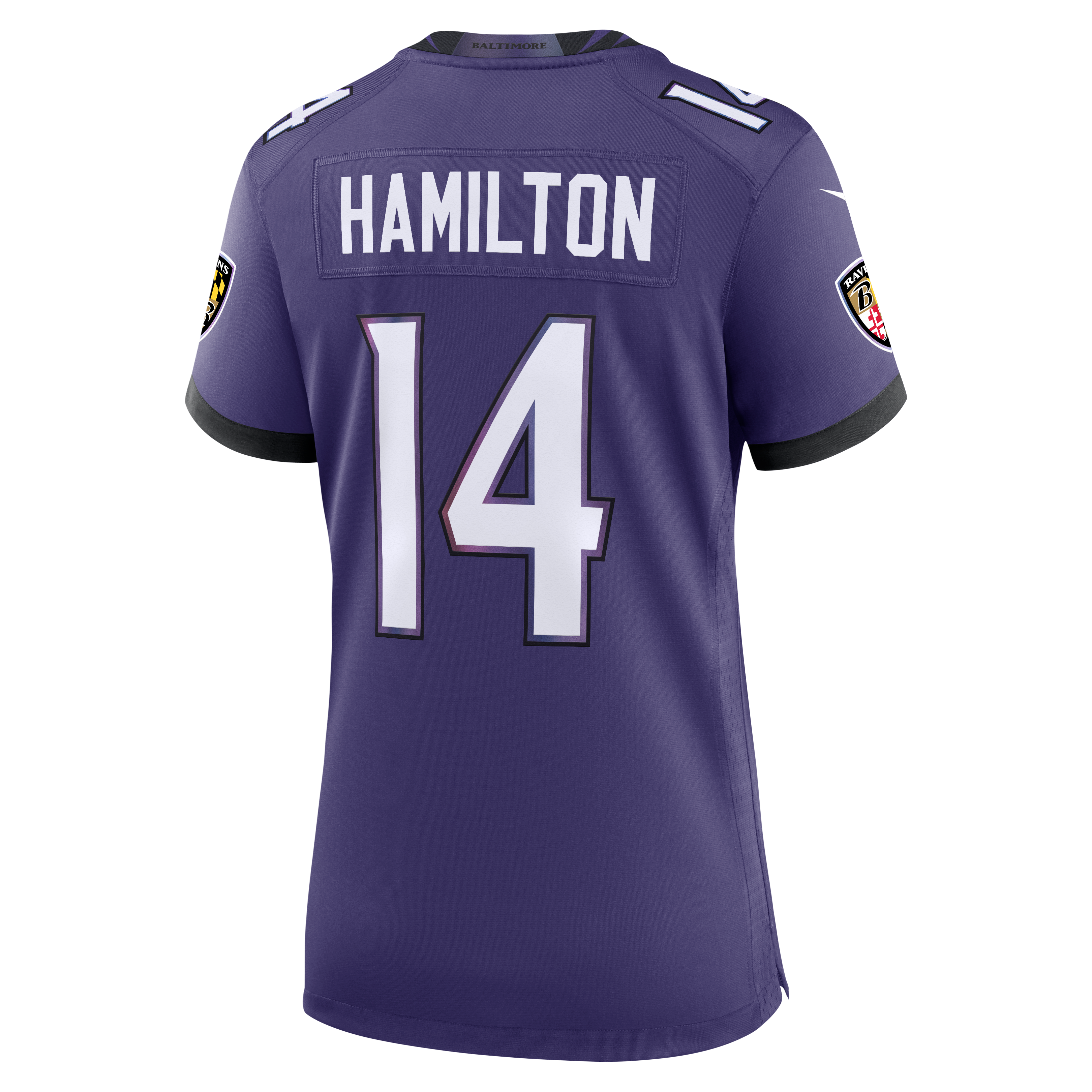 Women's Nike Kyle Hamilton Purple Baltimore Ravens Team Game Jersey
