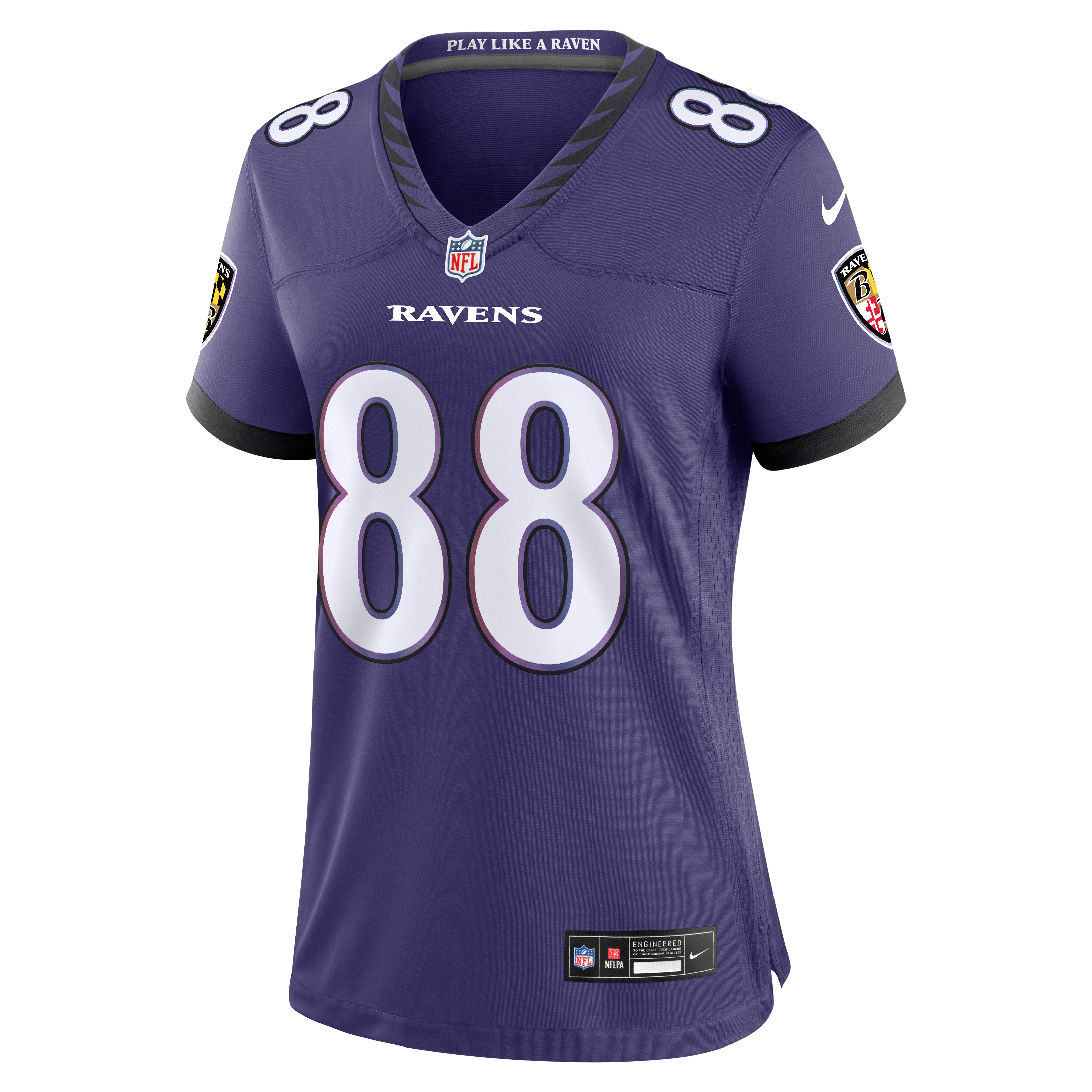 Women's Nike Matthew Hibner Purple Baltimore Ravens Team Game Jersey
