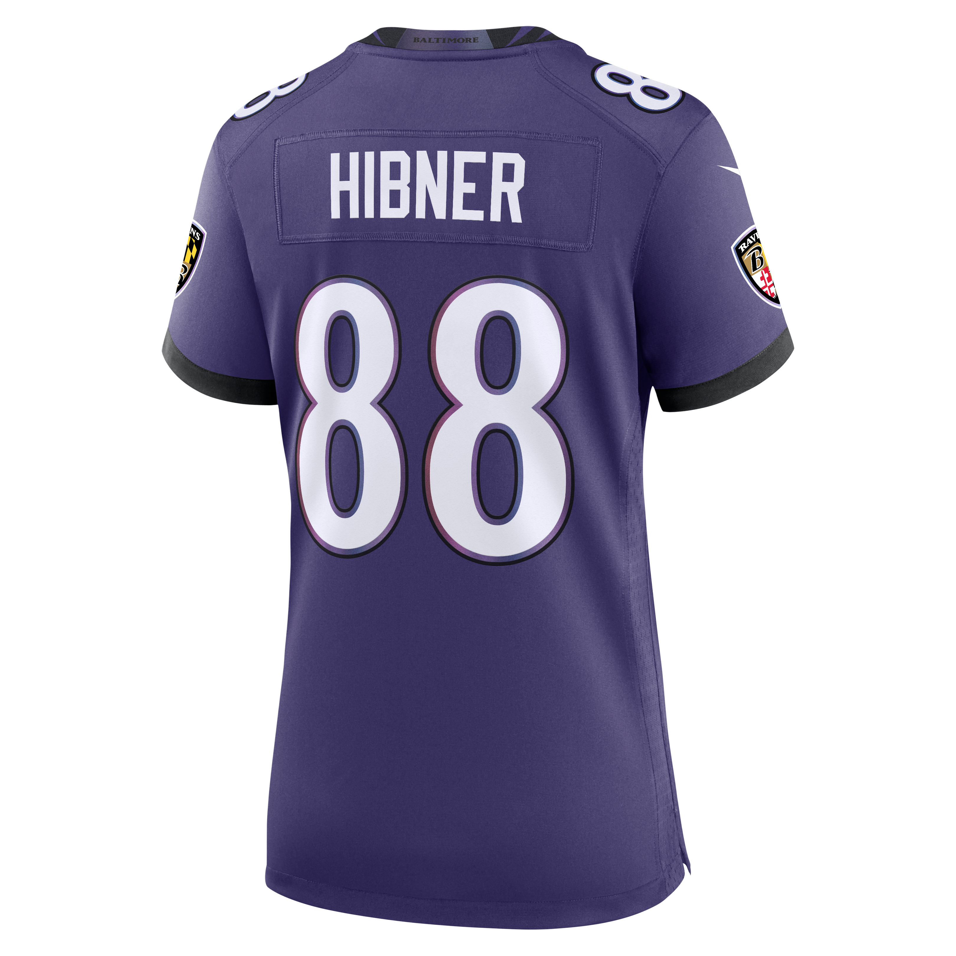 Women's Nike Matthew Hibner Purple Baltimore Ravens Team Game Jersey