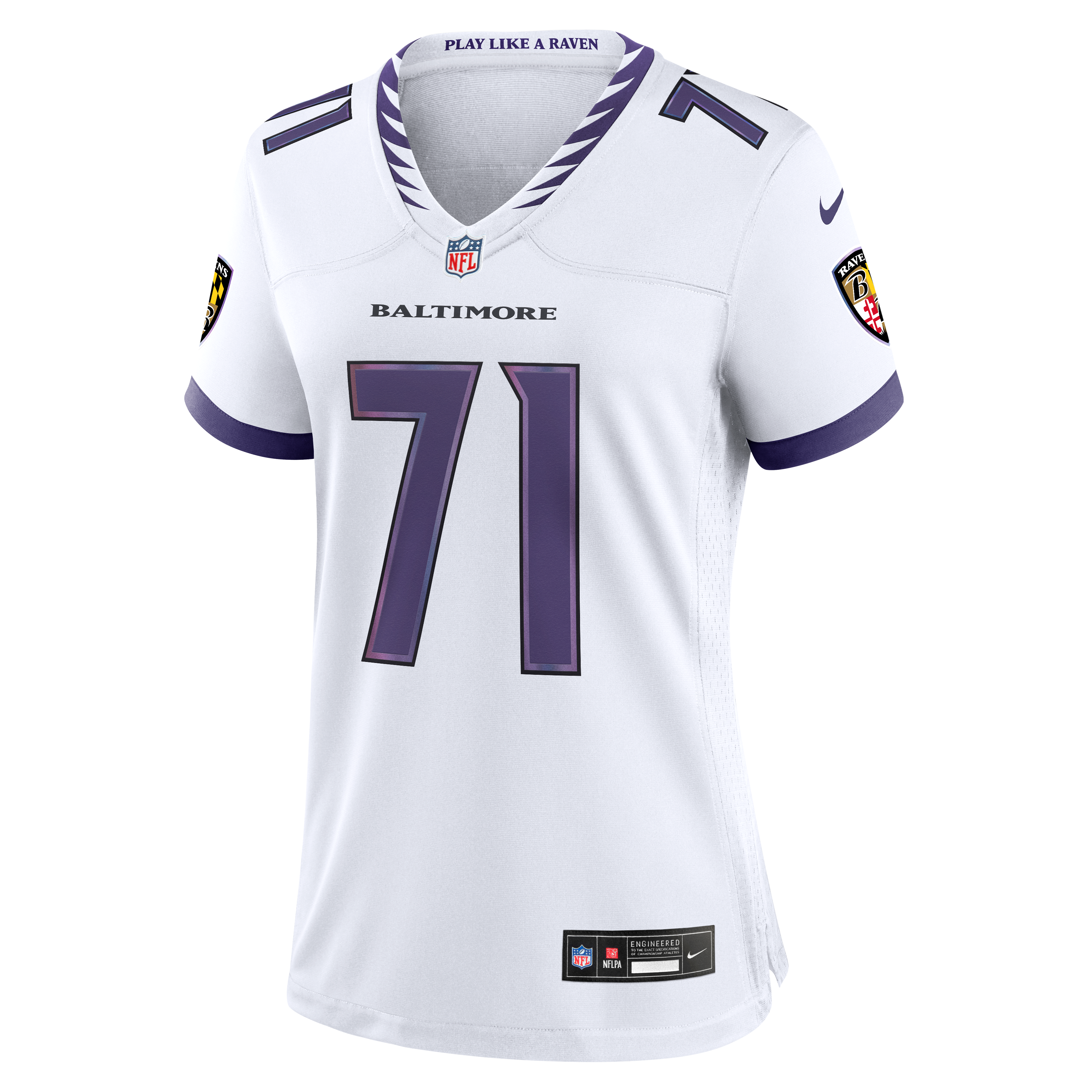 Women's Nike Olaivavega Ioane White Baltimore Ravens Game Jersey