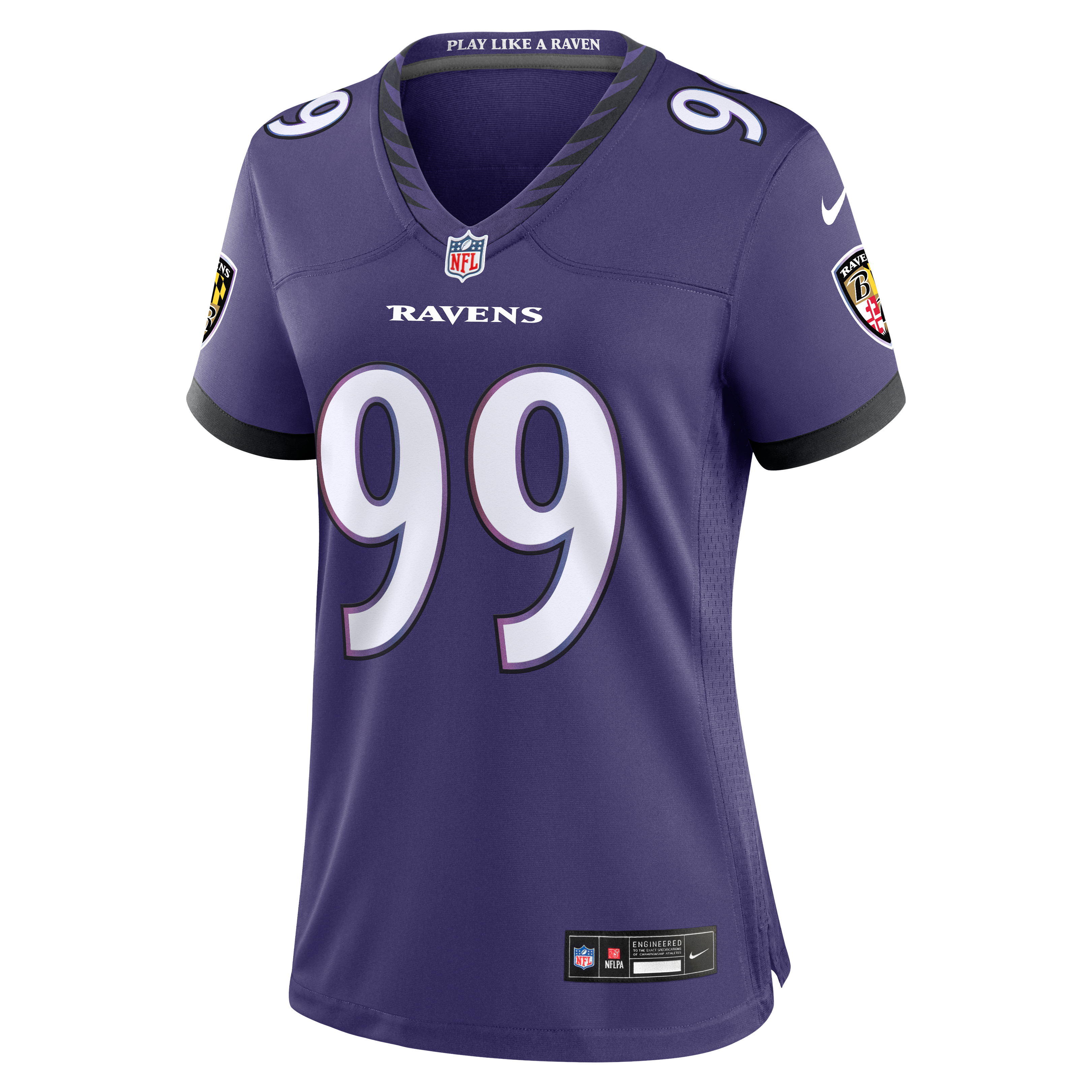 Women's Nike Rayshaun Benny Purple Baltimore Ravens Team Game Jersey