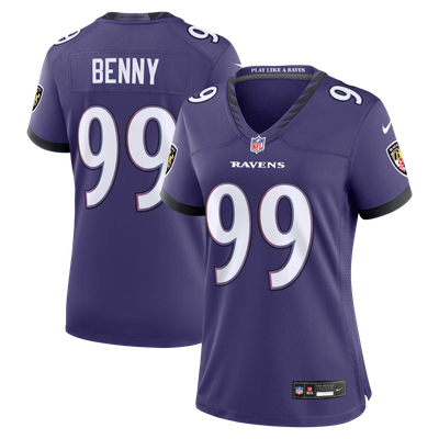 Rayshaun Benny Baltimore Ravens Nike Women's Team Game Jersey - Purple