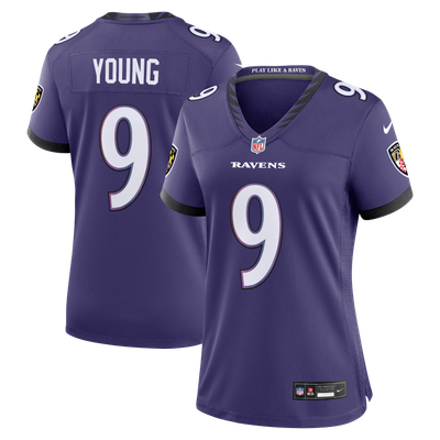 Zion Young Baltimore Ravens Nike Women's Team Game Jersey - Purple