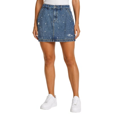 Baltimore Ravens Starter Women's Pearl Icon Skirt - Denim