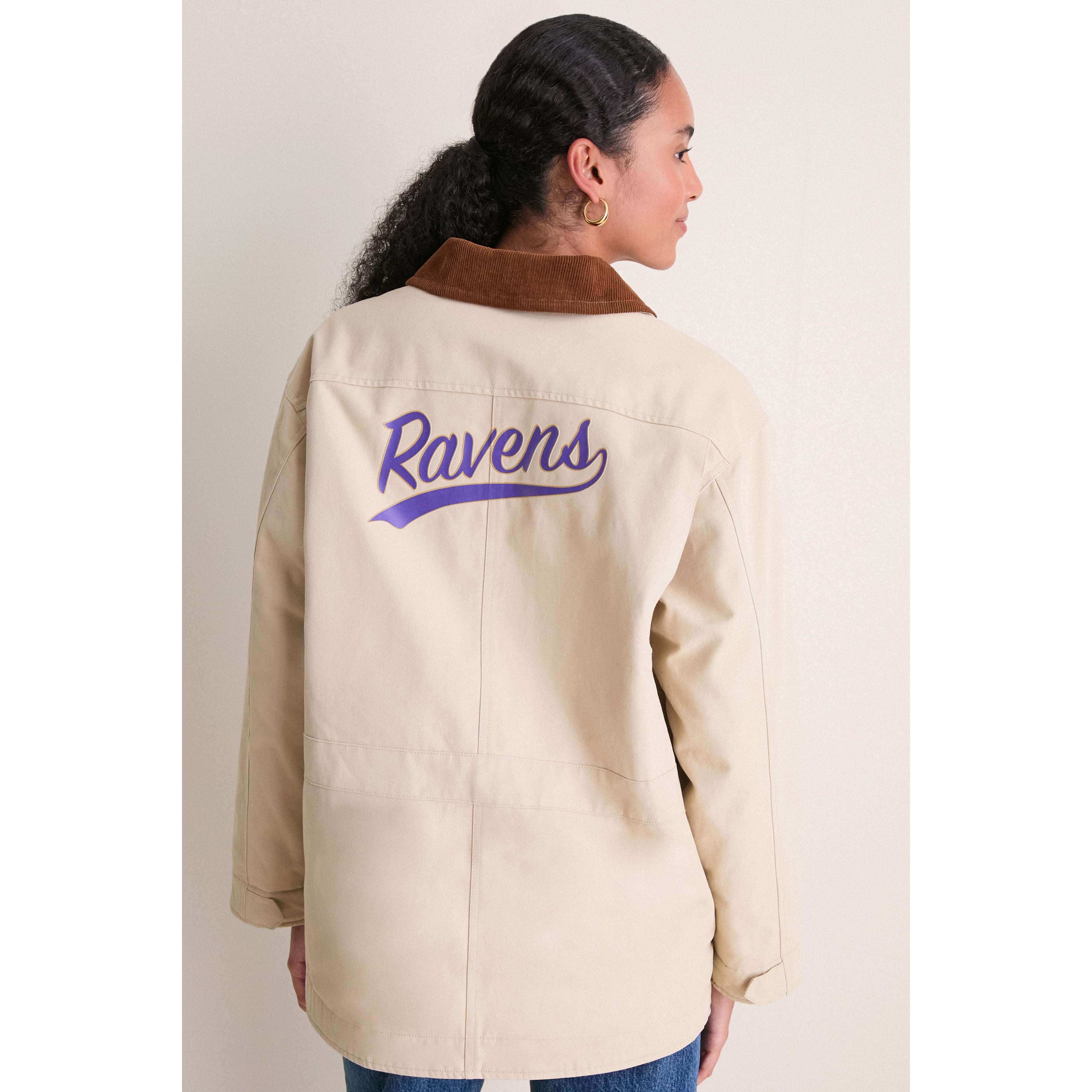 Veste de grange à boutons-pression Tuckernuck Stone Baltimore Ravens pour femmes