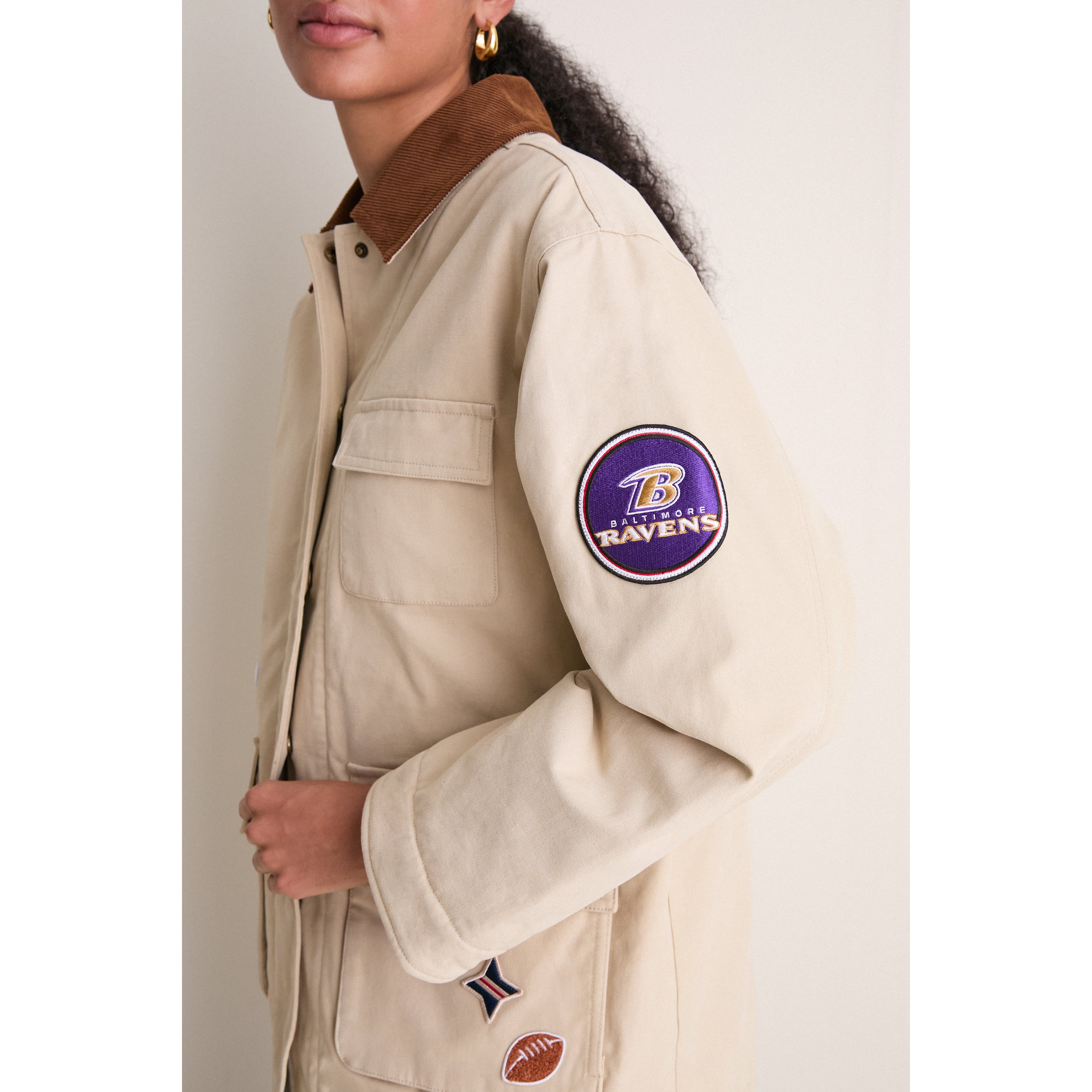 Veste de grange à boutons-pression Tuckernuck Stone Baltimore Ravens pour femmes