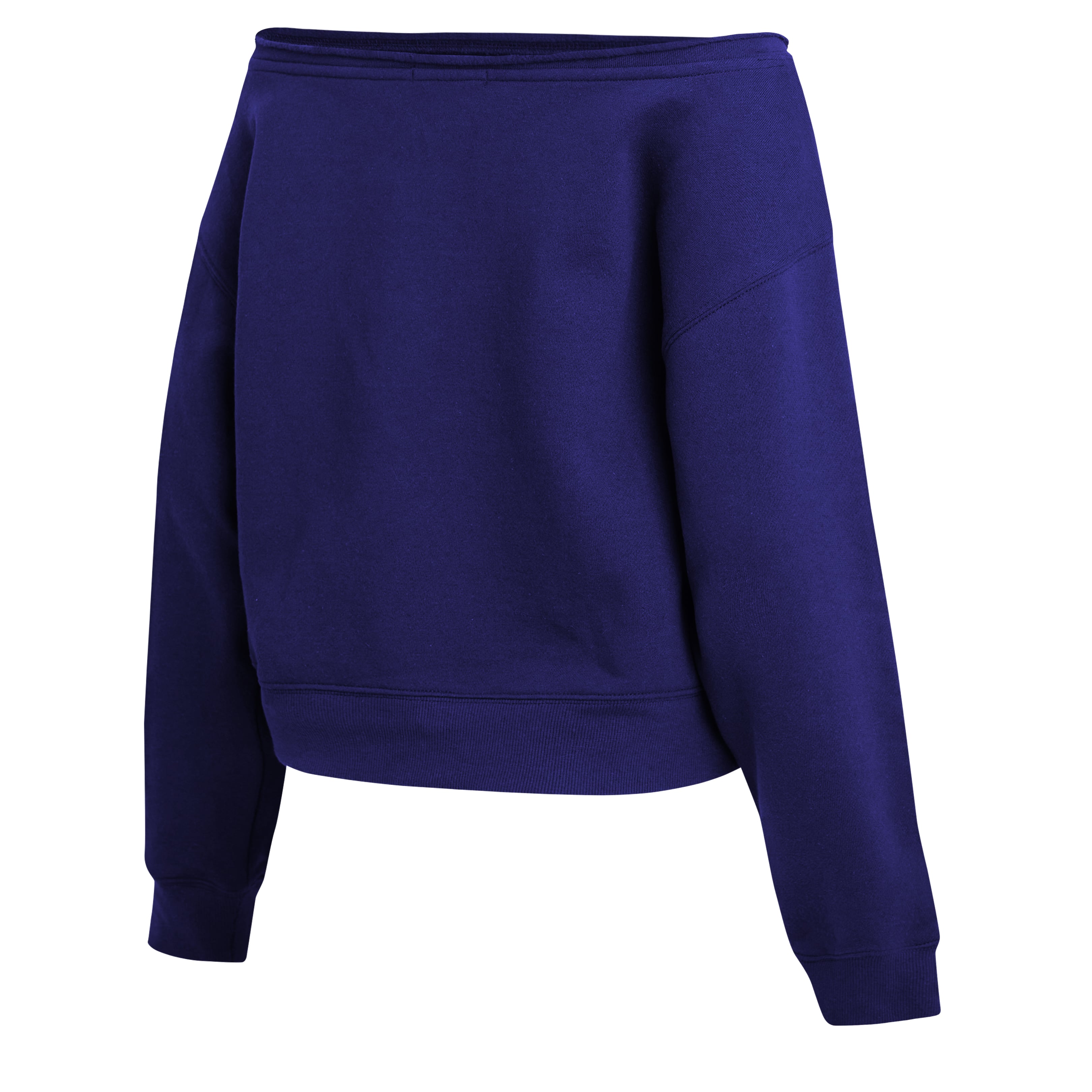 Women's WEAR by Erin Andrews Purple Baltimore Ravens Off-the-Shoulder Sweatshirt