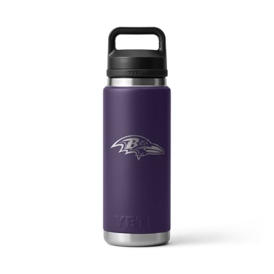 Baltimore Ravens YETI 26oz. Rambler Chug Water Bottle