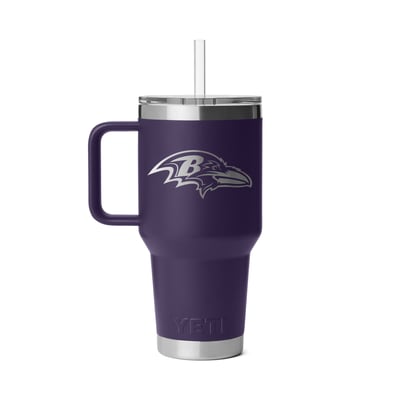 Baltimore Ravens YETI 35oz. Rambler 2.0 Straw Mug