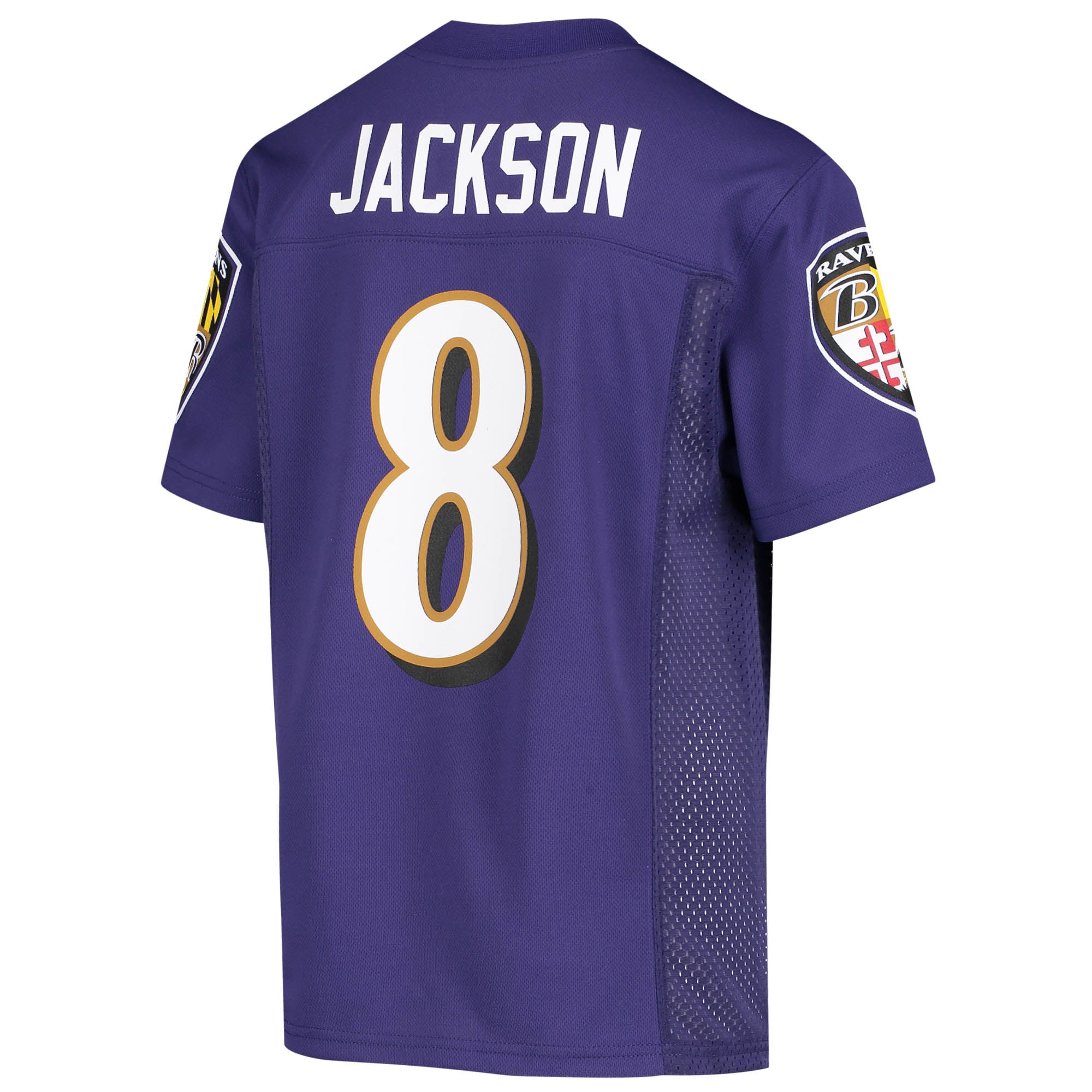 Youth Lamar Jackson Purple Baltimore Ravens Replica Jersey