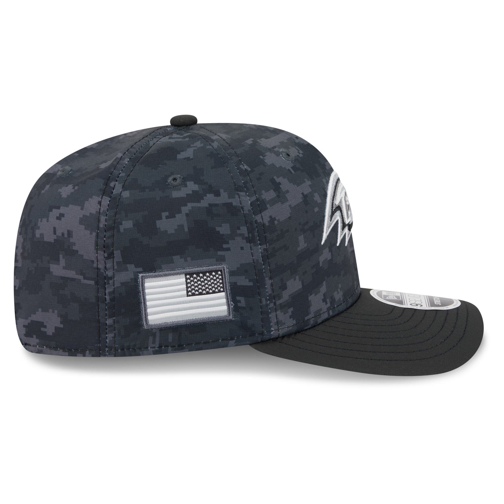 Casquette ajustable New Era noire Baltimore Ravens 2026 Salute To Service 9SEVENTY pour jeunes