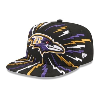Baltimore Ravens New Era Youth Bolt A-Frame 9FIFTY Snapback Hat - Black