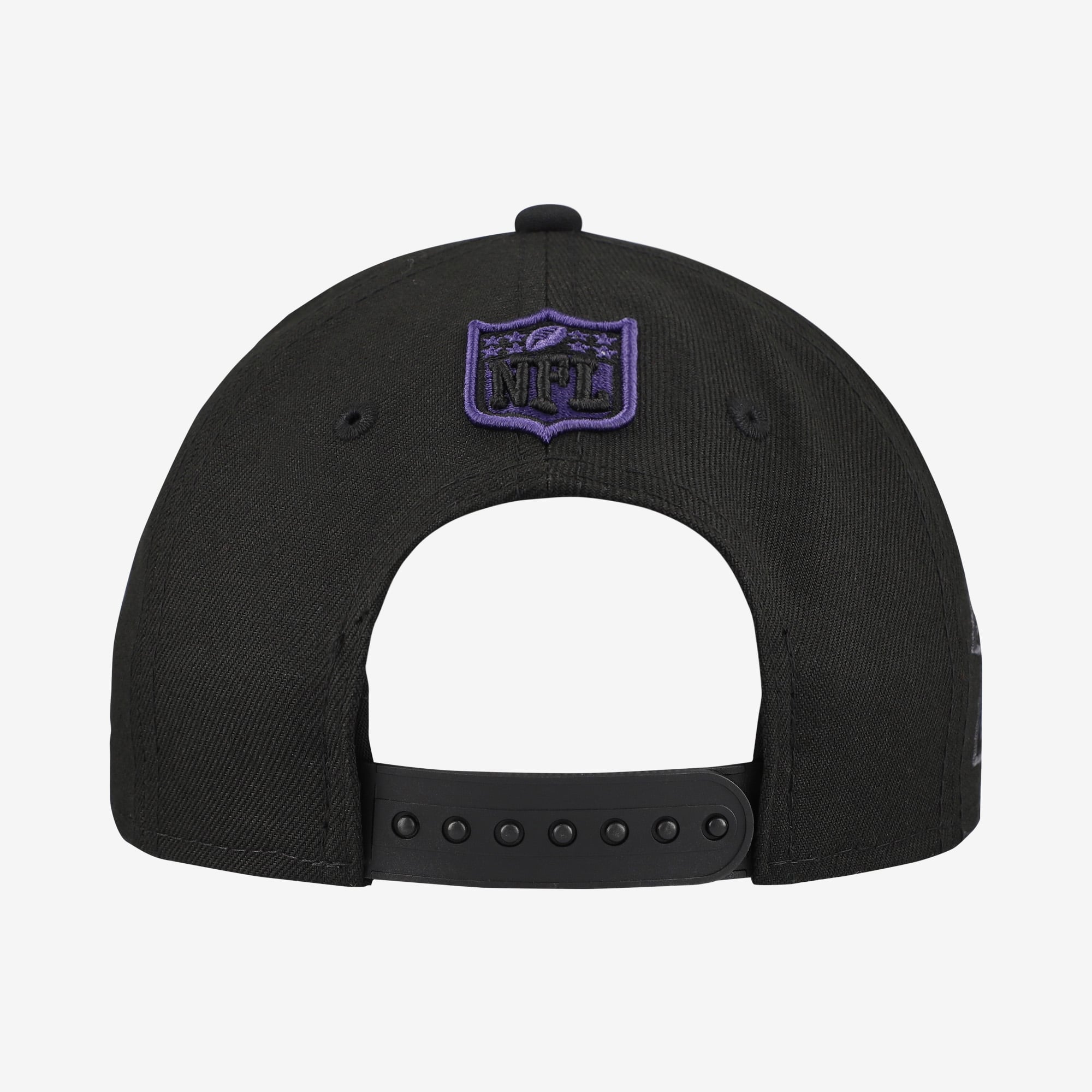 Casquette ajustable New Era 9FORTY noire Baltimore Ravens Cartoon pour jeunes