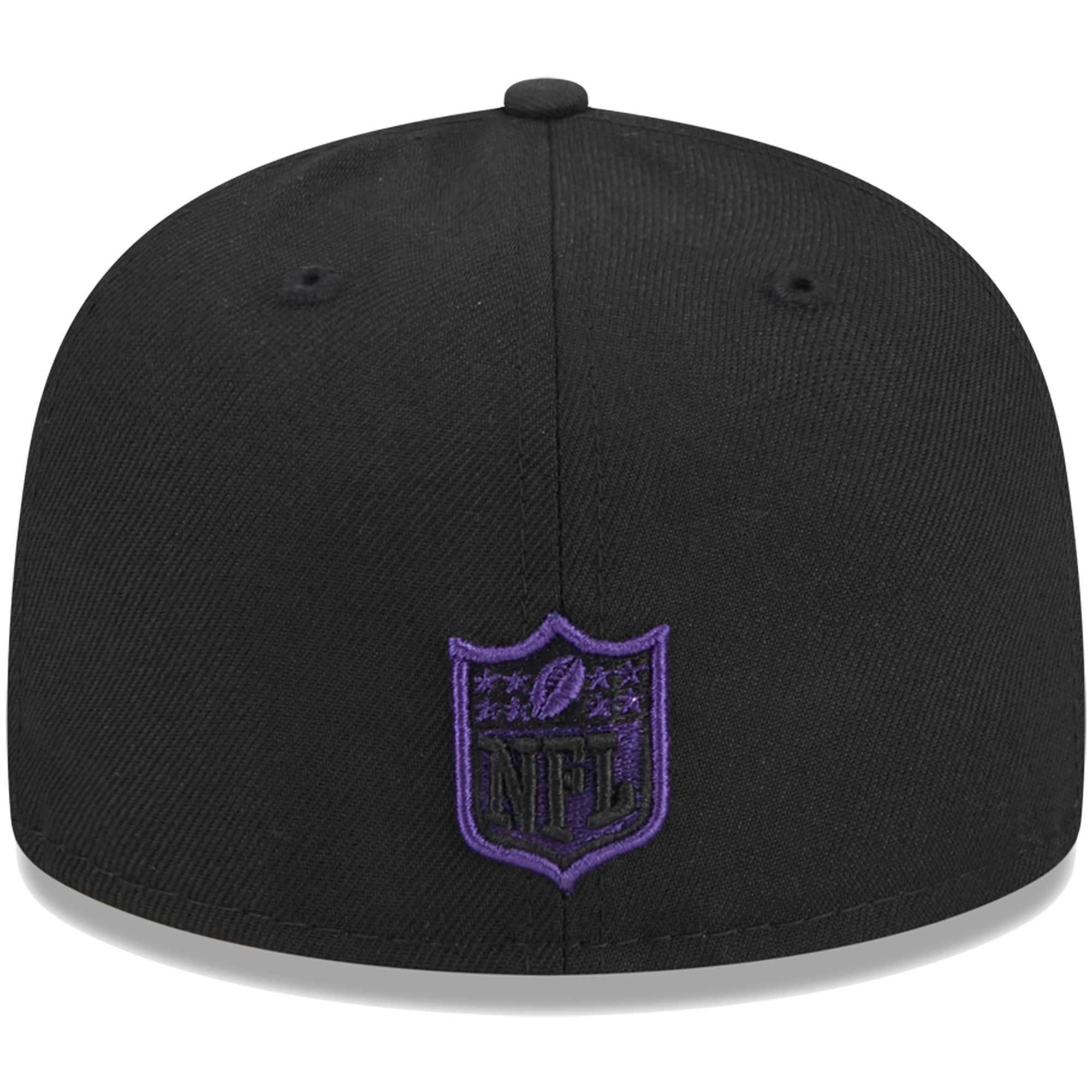 Casquette ajustée 59FIFTY Main des Ravens de Baltimore New Era noire pour jeune