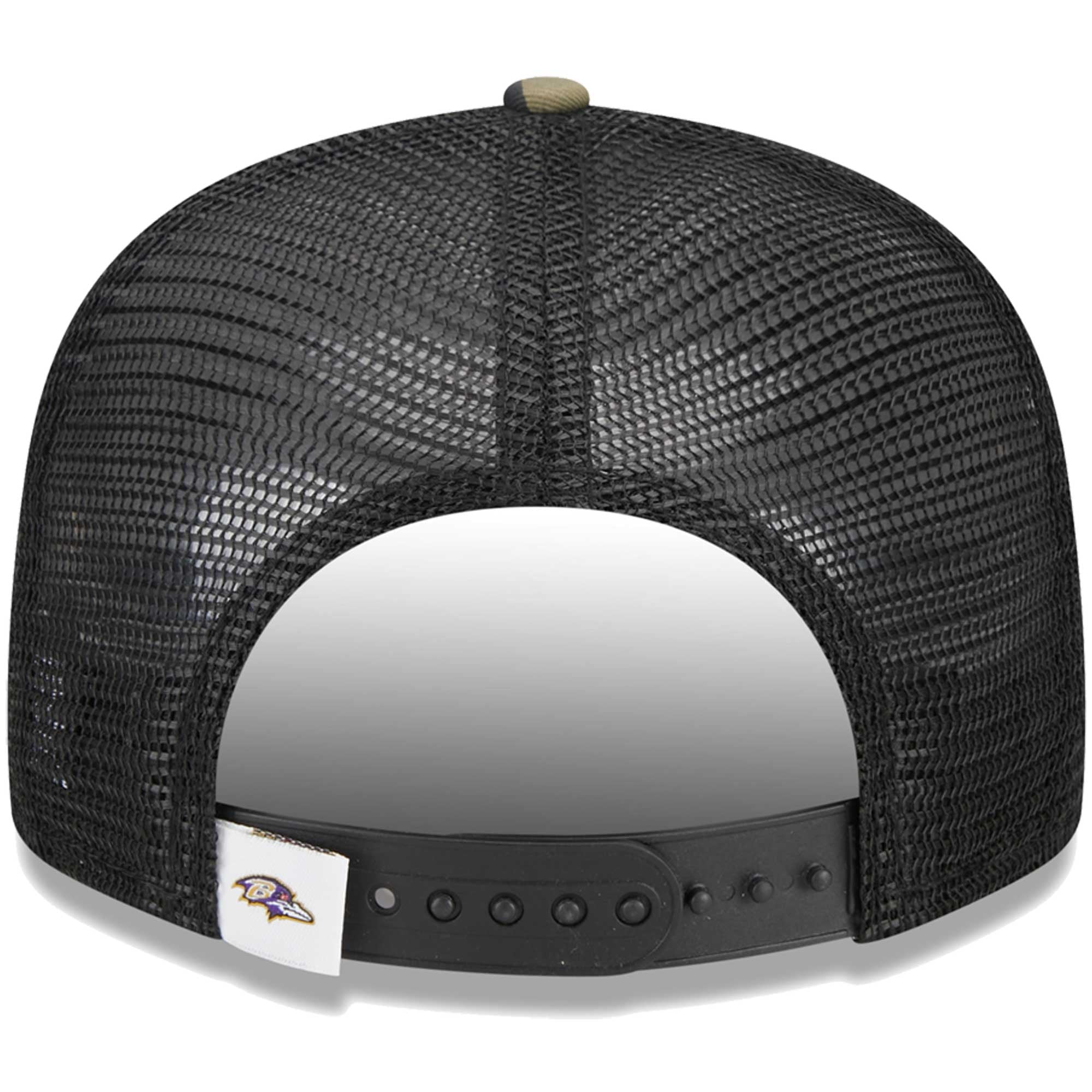 Casquette New Era Camo Baltimore Ravens Main Trucker 9FIFTY Snapback pour jeune