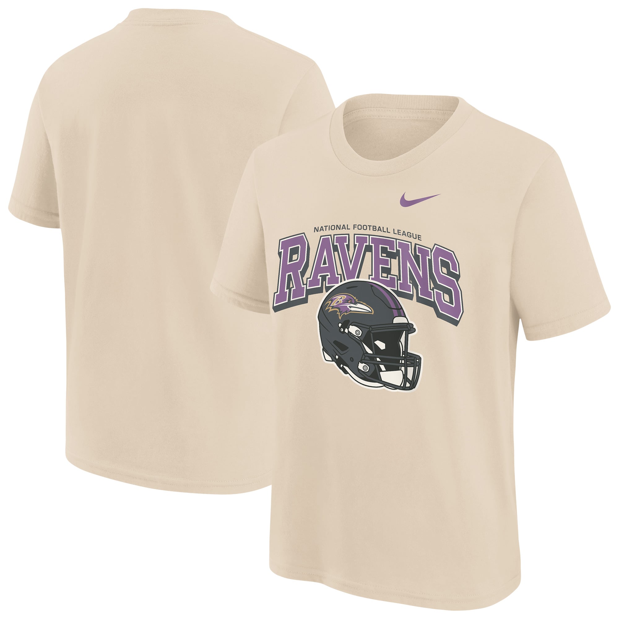 Youth Nike Natural Baltimore Ravens Vintage Mod Easy Lane T-Shirt