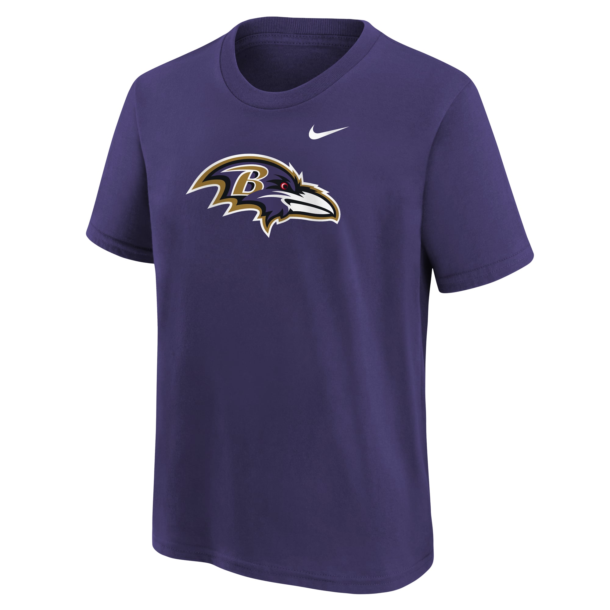 T-shirt Nike violet pour enfant avec logo des Ravens de Baltimore