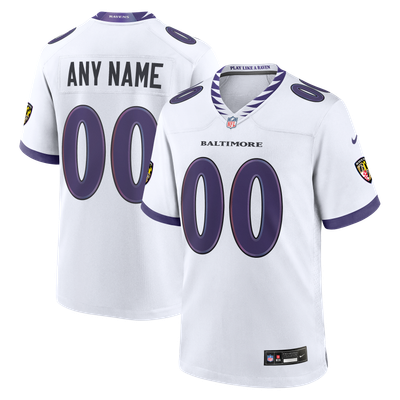  Baltimore Ravens Nike Youth Custom Game Jersey - White