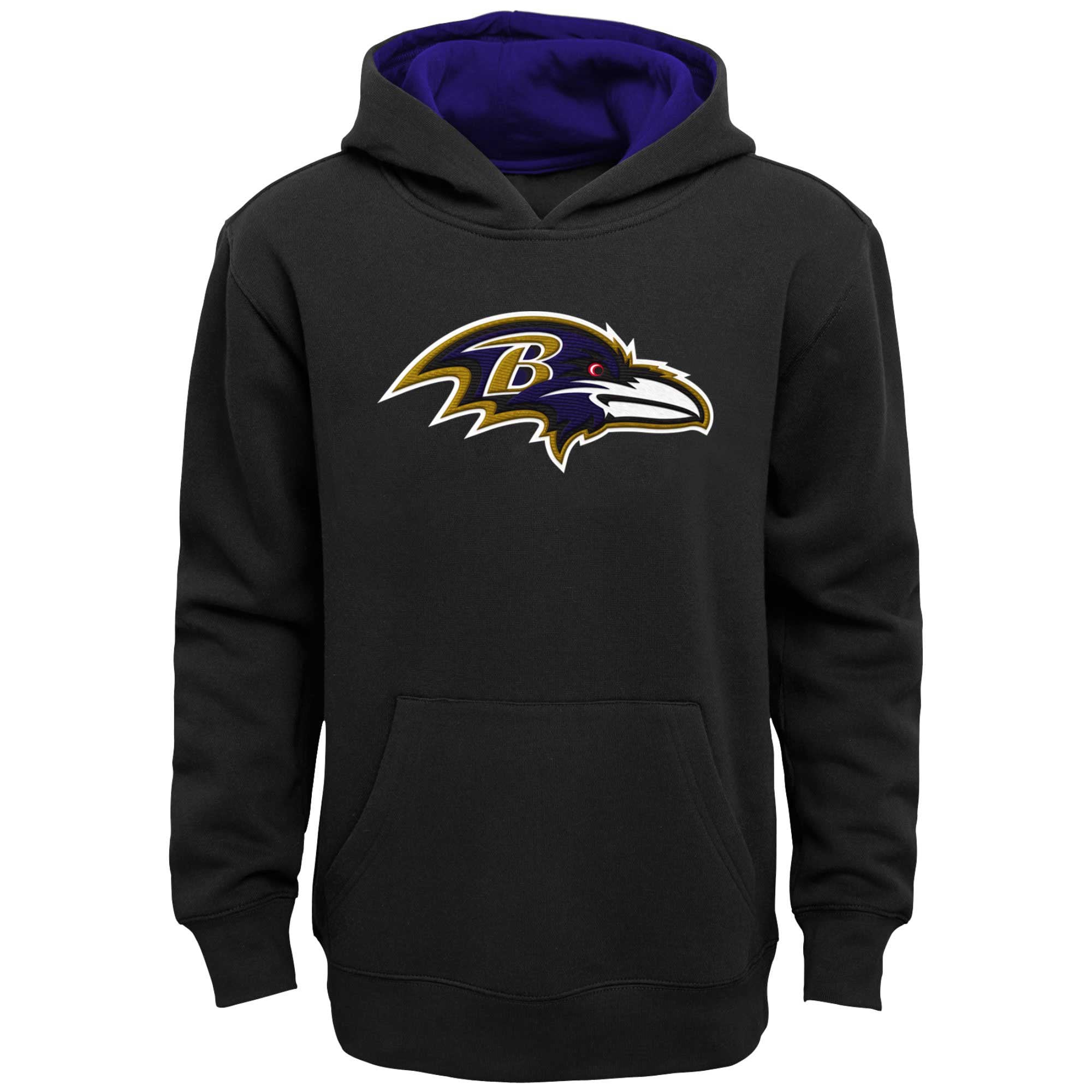 Youth Outerstuff Natural Baltimore Ravens Prime Pullover Hoodie