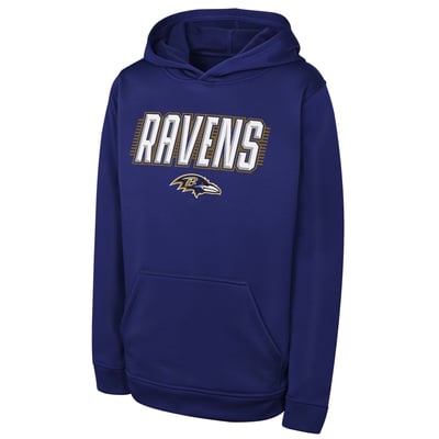 Baltimore Ravens Outerstuff Youth Sack Party Performance Hoodie - Purple