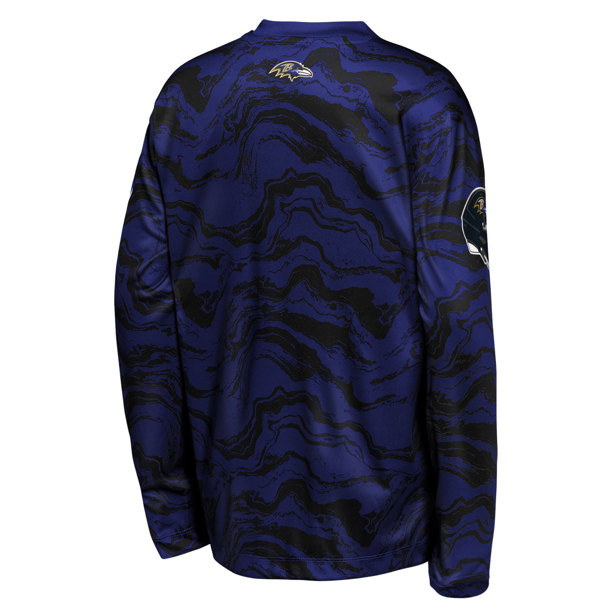 Youth Outerstuff Purple Baltimore Ravens Tailgate Performance Long Sleeve T-Shirt