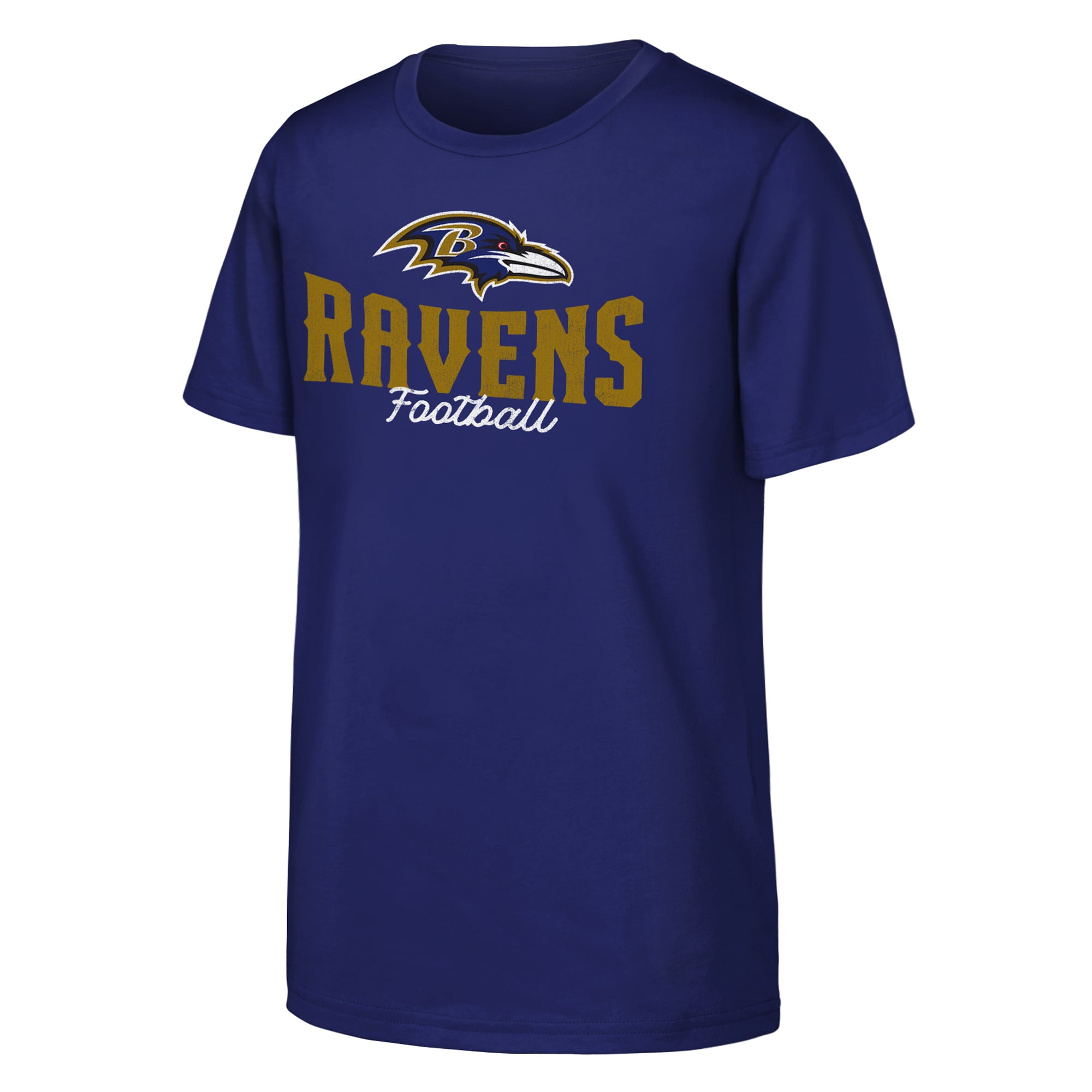 T-shirt Outerstuff violet pour jeunes, choix des Ravens de Baltimore
