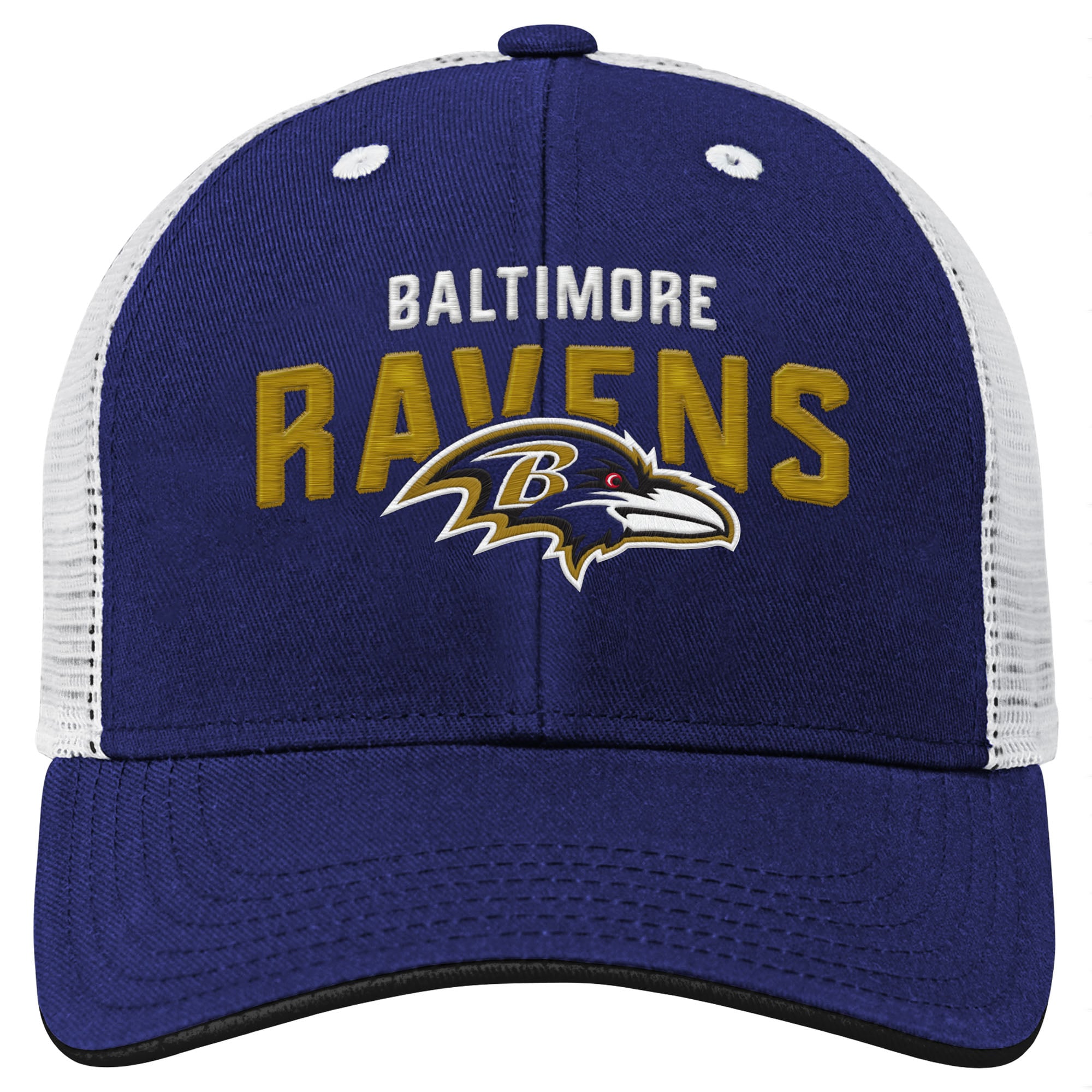 Casquette trucker ajustable Baltimore Ravens Core Lockup violette pour jeunes