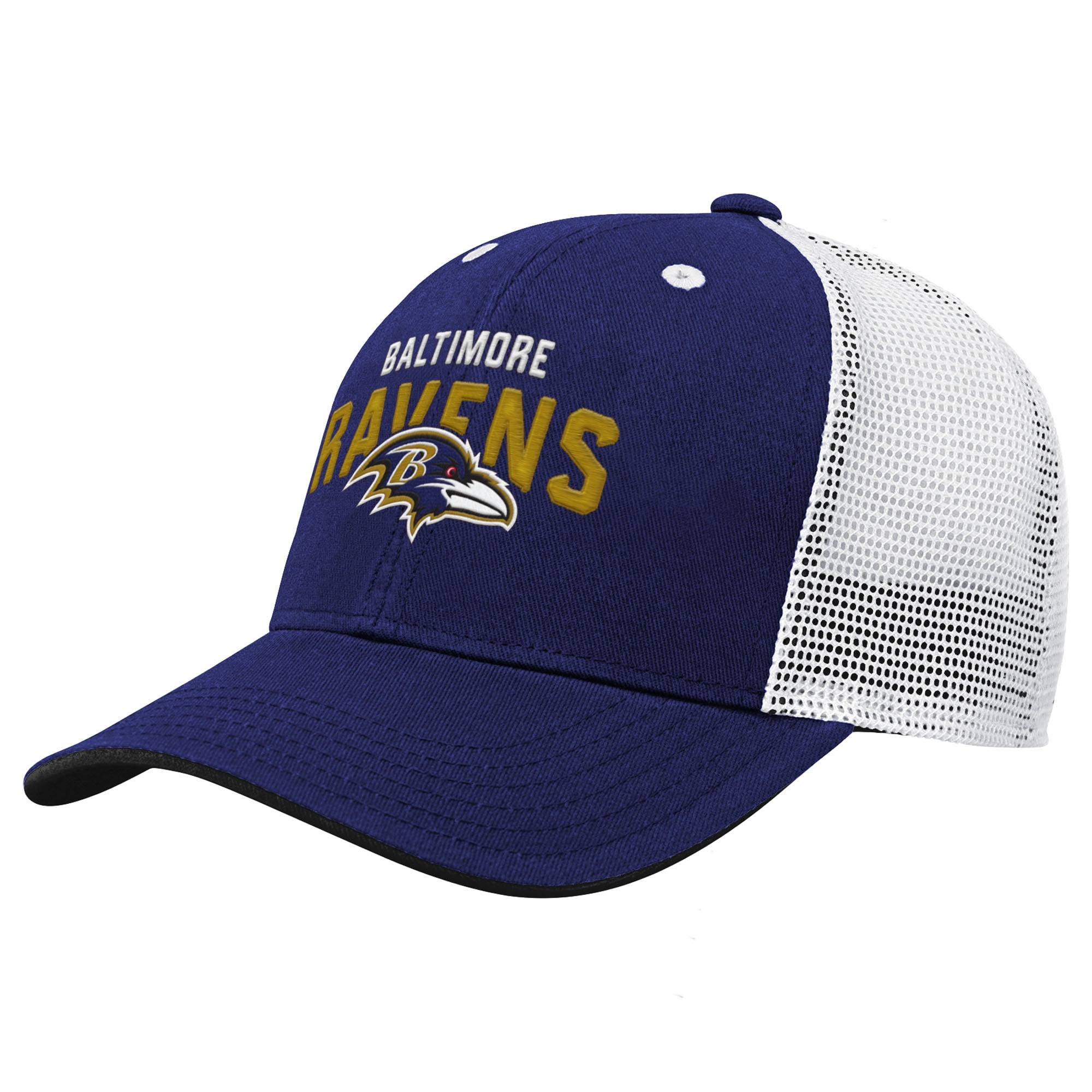 Casquette trucker ajustable Baltimore Ravens Core Lockup violette pour jeunes