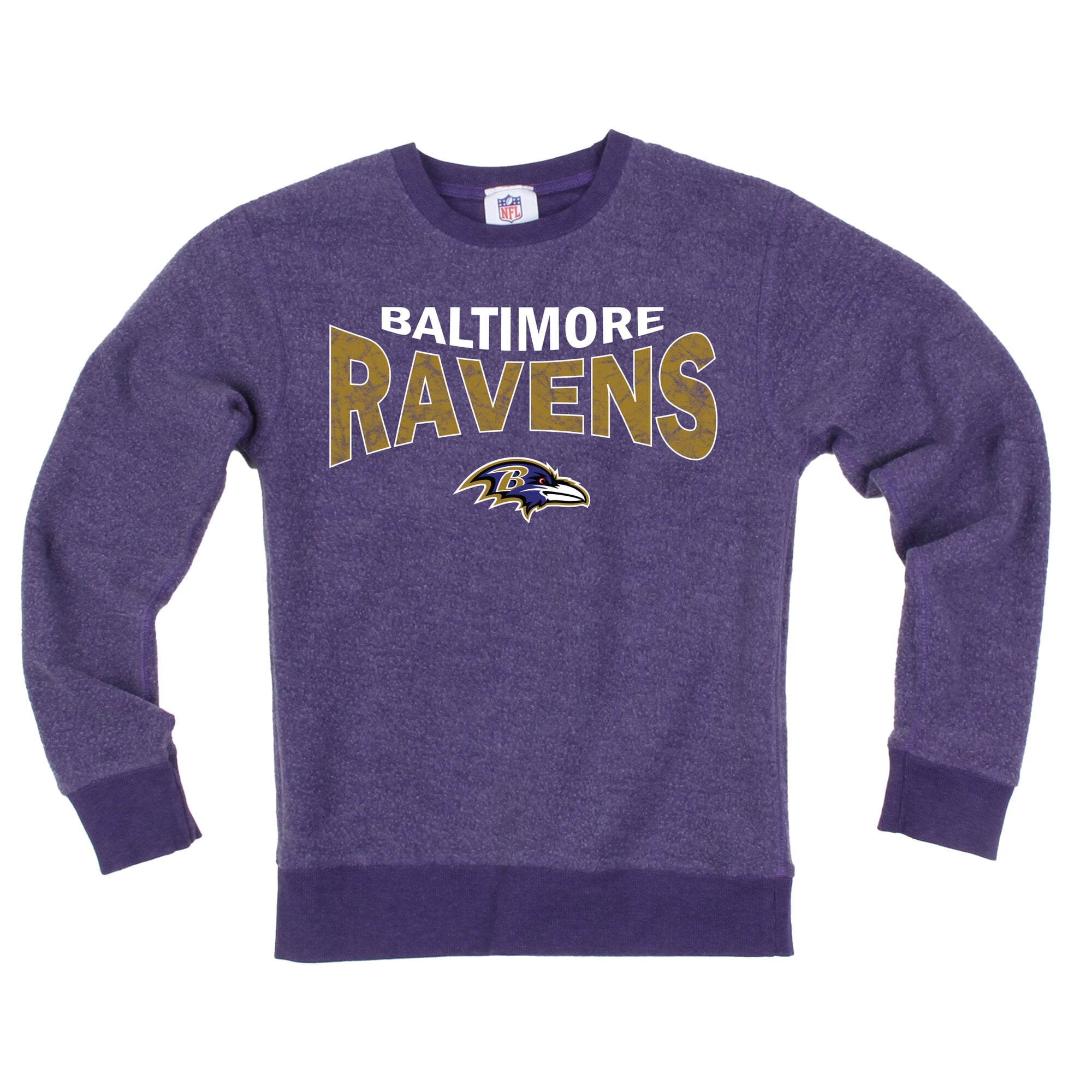 Sweat-shirt réversible en polaire violet Wes & Willy pour jeunes, aux couleurs des Ravens de Baltimore