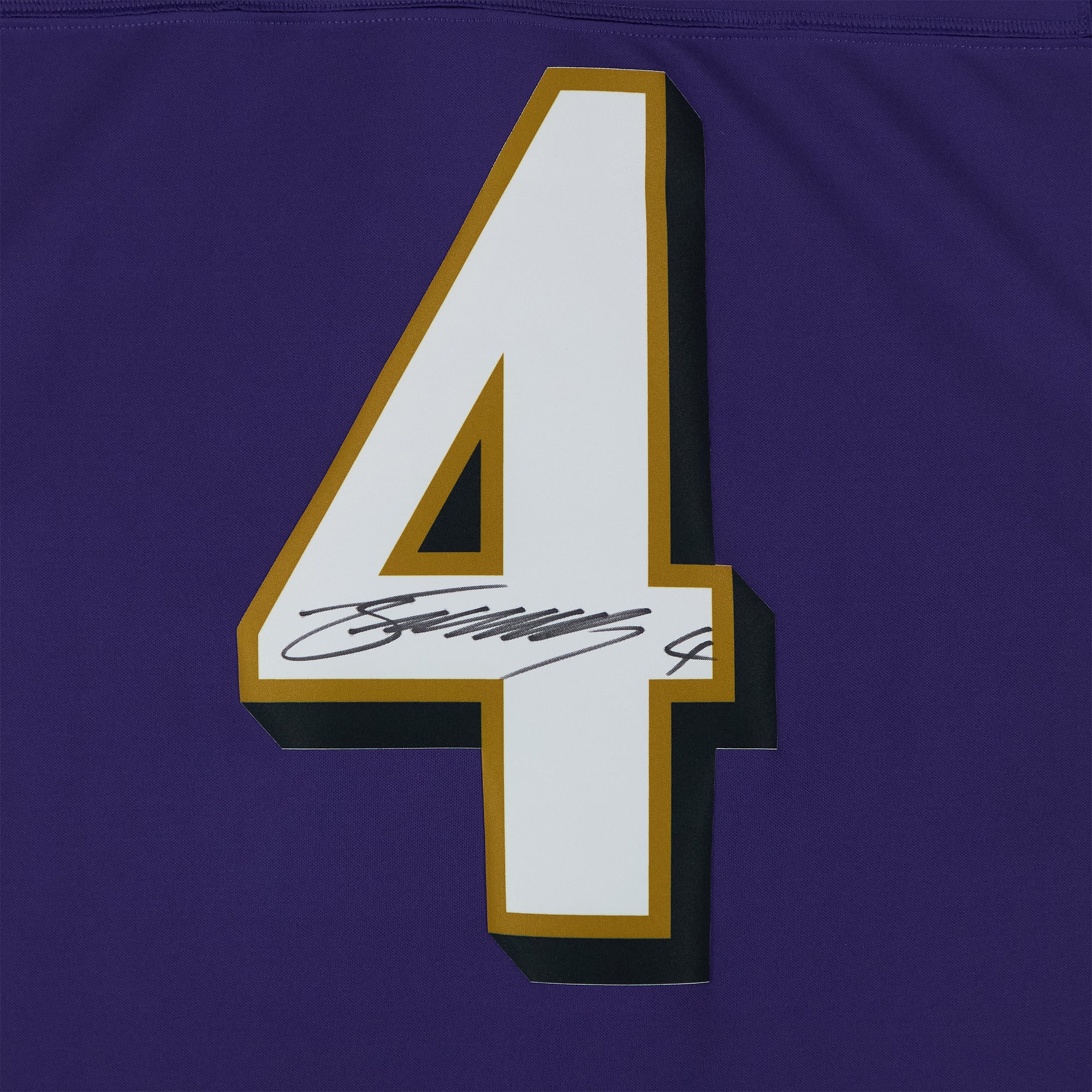Maillot Nike 2026 violet à coutures limitées autographié par Zay Flowers des Ravens de Baltimore