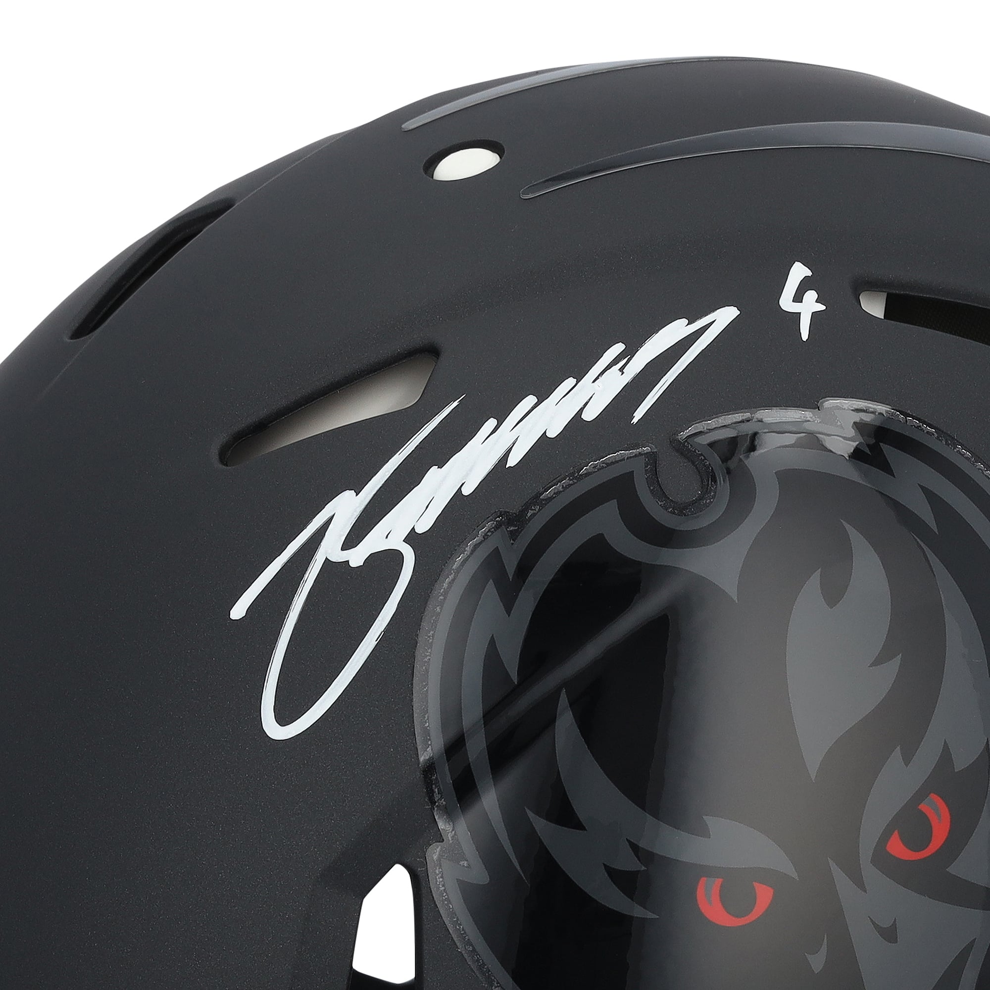 Casque authentique Riddell Speed ​​2026 Alternate #2 Black, signé par Zay Flowers (Baltimore Ravens)