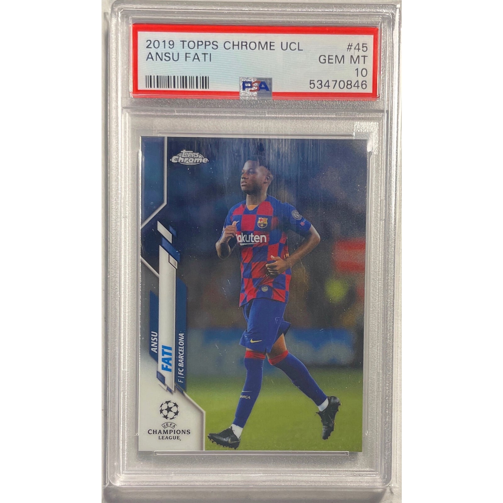UEFA Topps Chrome Champions League Soccer 2019-20 Pack Hobby 