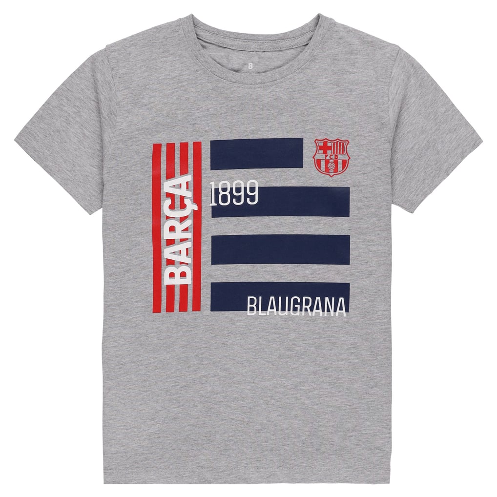 Barcelona Graphic T-Shirt - Grey Marl - Kids