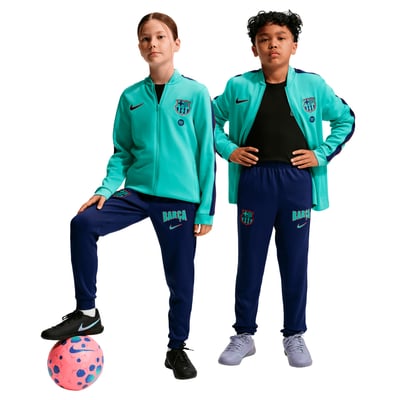 Barcelona Nike Strike Training Tracksuit - Forest Green - Kids