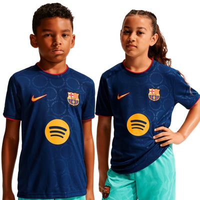 Barcelona Nike Third Pre Match Top - Loyal Blue - Kids