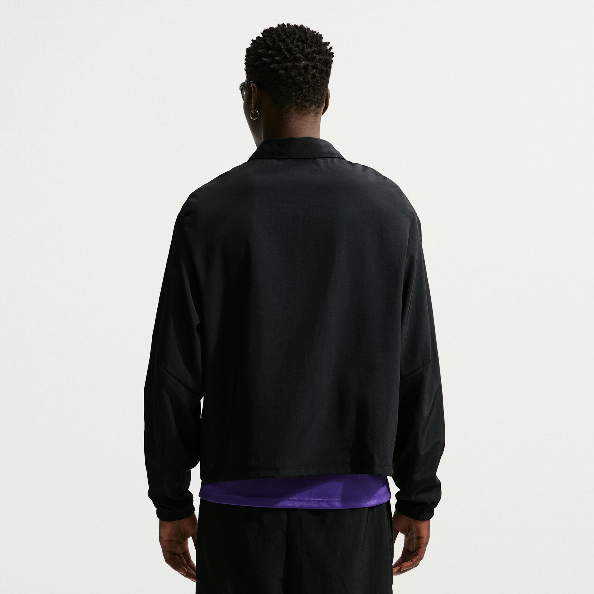 Veste zippée Nike FC Barcelone noire pour homme, saison extérieure 2026/27.