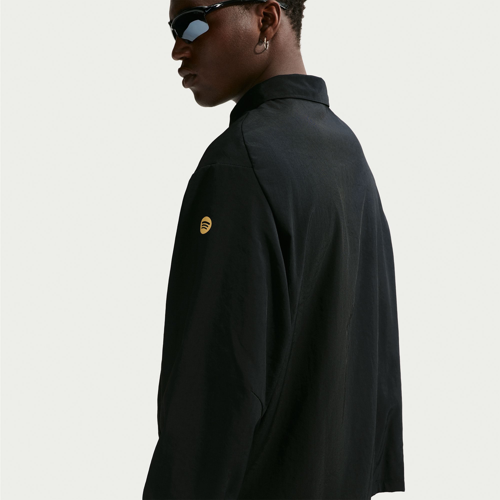 Veste zippée Nike FC Barcelone noire pour homme, saison extérieure 2026/27.
