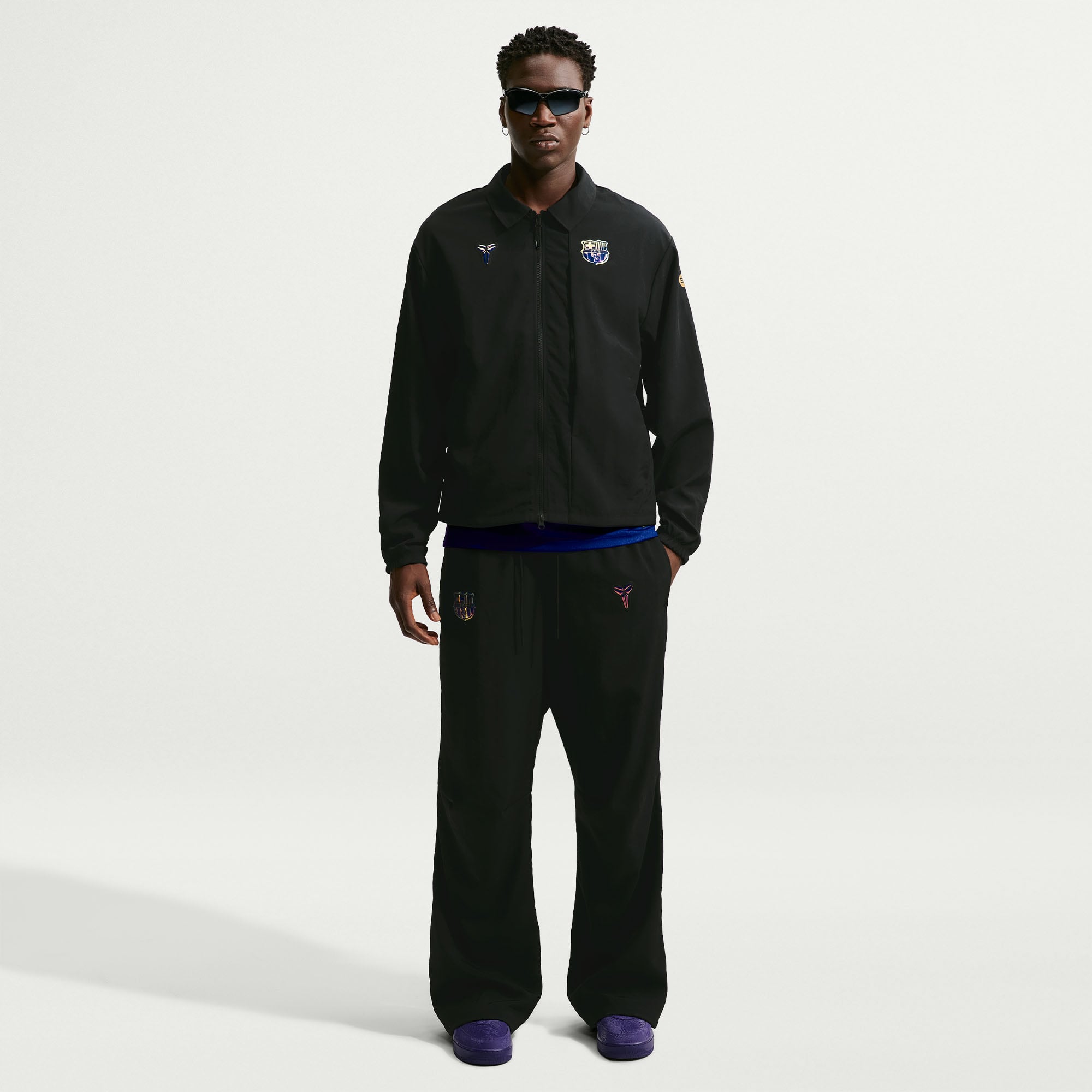 Pantalon tissé extérieur Nike FC Barcelone noir pour homme, saison 2026/27