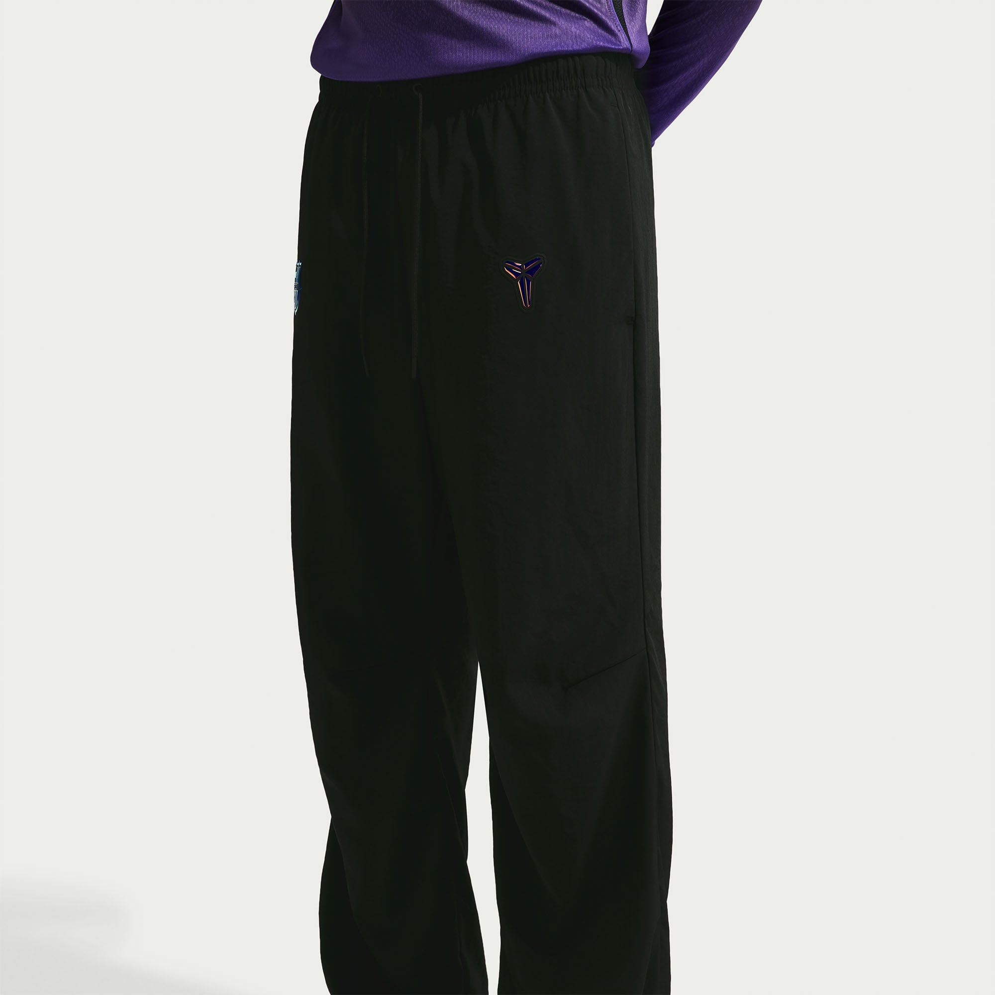 Pantalon tissé extérieur Nike FC Barcelone noir pour homme, saison 2026/27