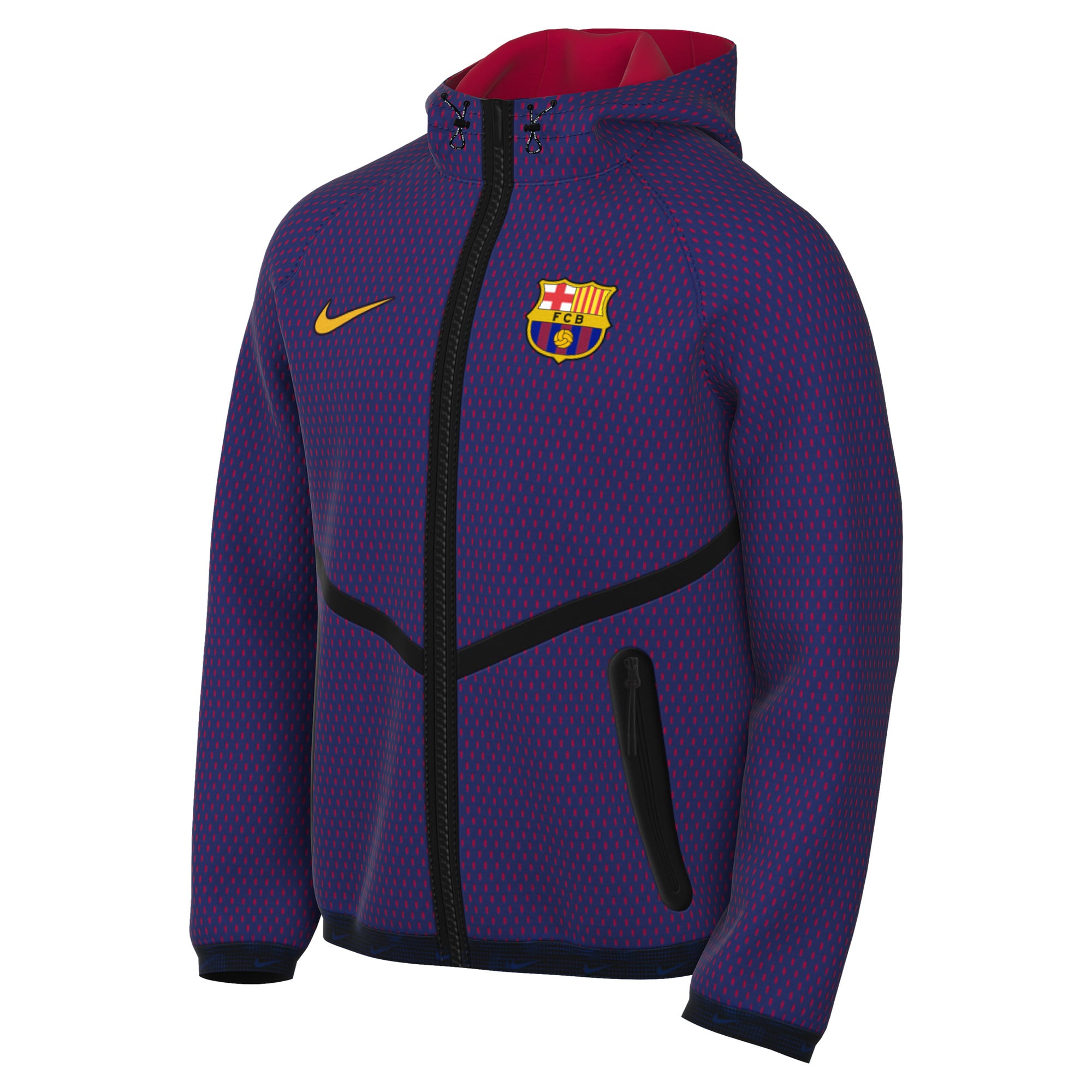 Men's Nike Blue Barcelona 2026/27 Anthem Dri-FIT Full-Zip Hooded Jacket