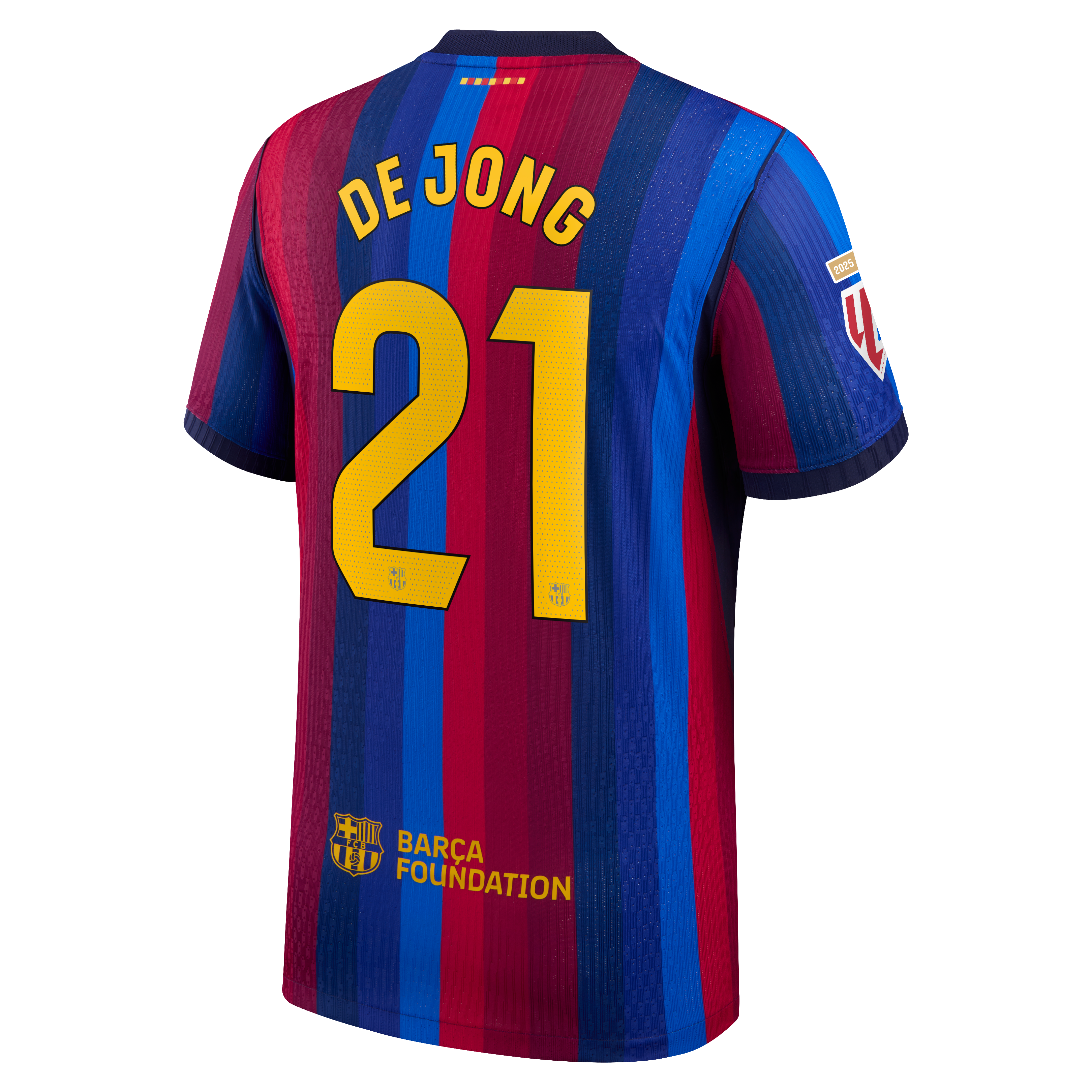 Maillot authentique Nike Frenkie de Jong Turquoise FC Barcelone Third Match 2026/27 pour homme