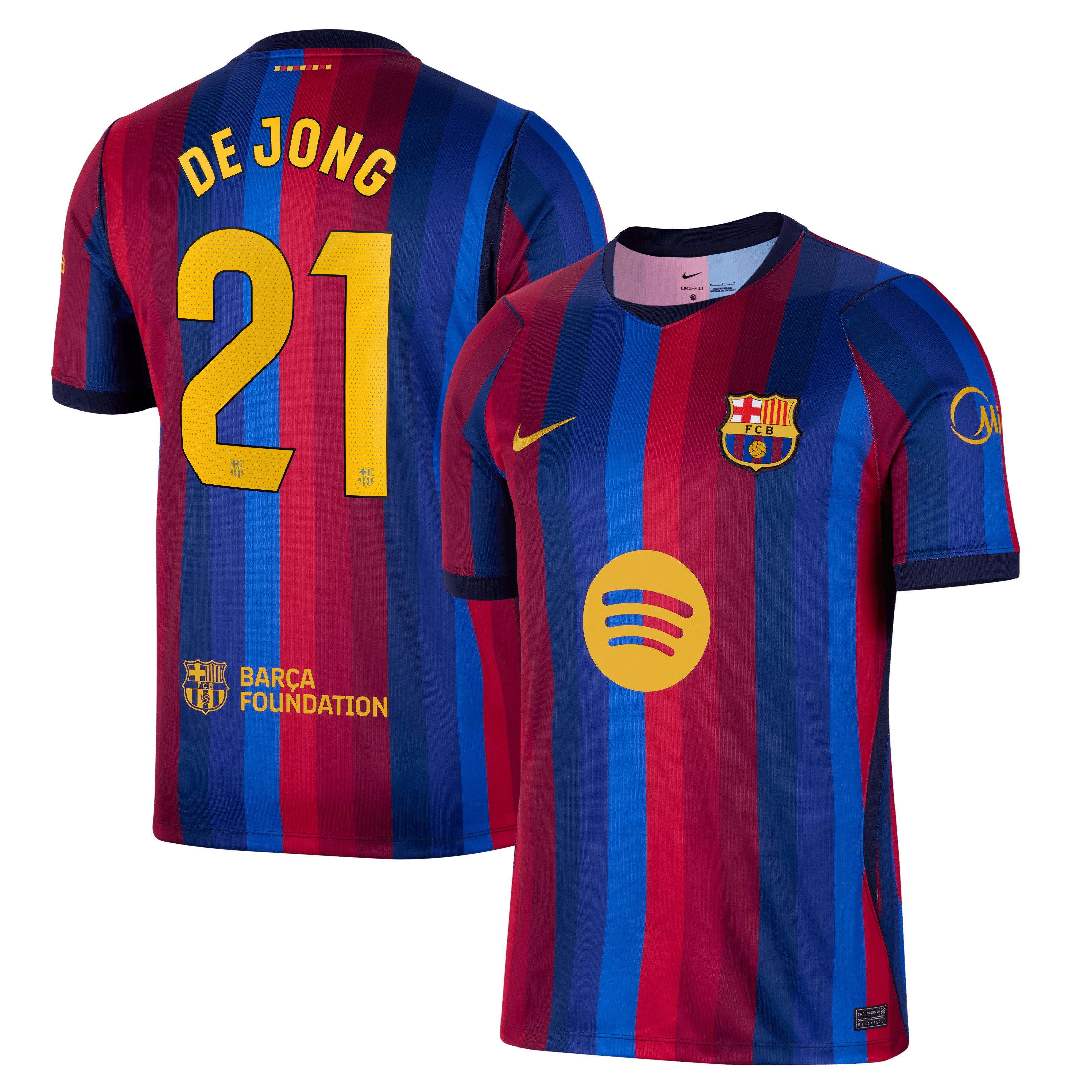 Maillot réplique Nike Frenkie de Jong Turquoise FC Barcelone 2026/27 Third Stadium pour homme