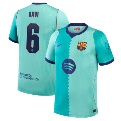 Maillot réplique Gavi Barcelone Nike 2026/27 Third Stadium - Turquoise