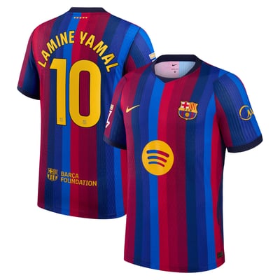 Lamine Yamal Barcelona Nike 2026/27 Home Match Authentic Jersey - Red