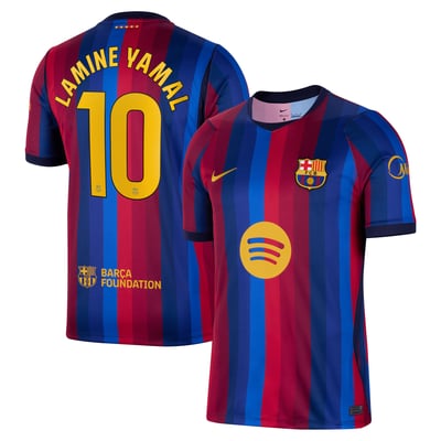 Lamine Yamal Barcelona Nike 2026/27 Home Stadium Replica Jersey - Red