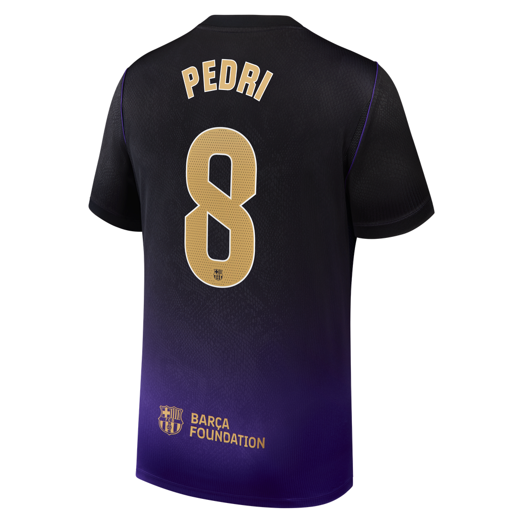 Pedri Barcelona Nike 2026/27 Away Stadium Replica Jersey - Purple