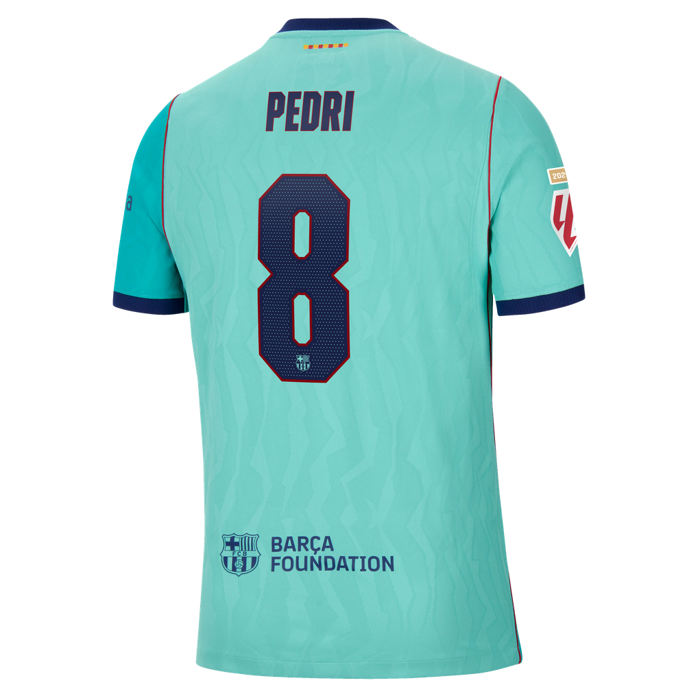 Pedri Barcelona Nike 2026/27 Third Match Authentic Jersey - Turquoise