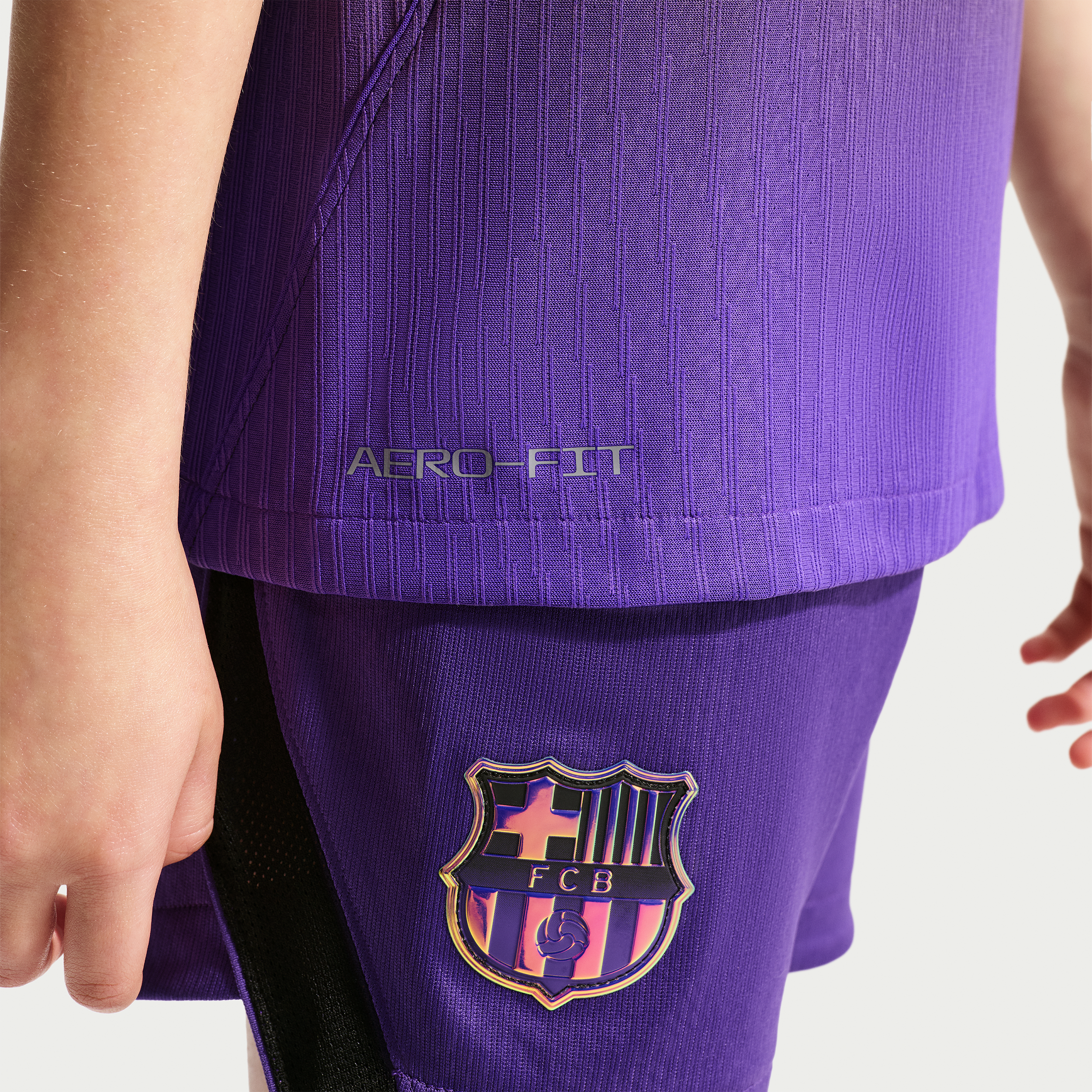 Maillot authentique extérieur Nike FC Barcelone violet pour homme, saison 2026/27
