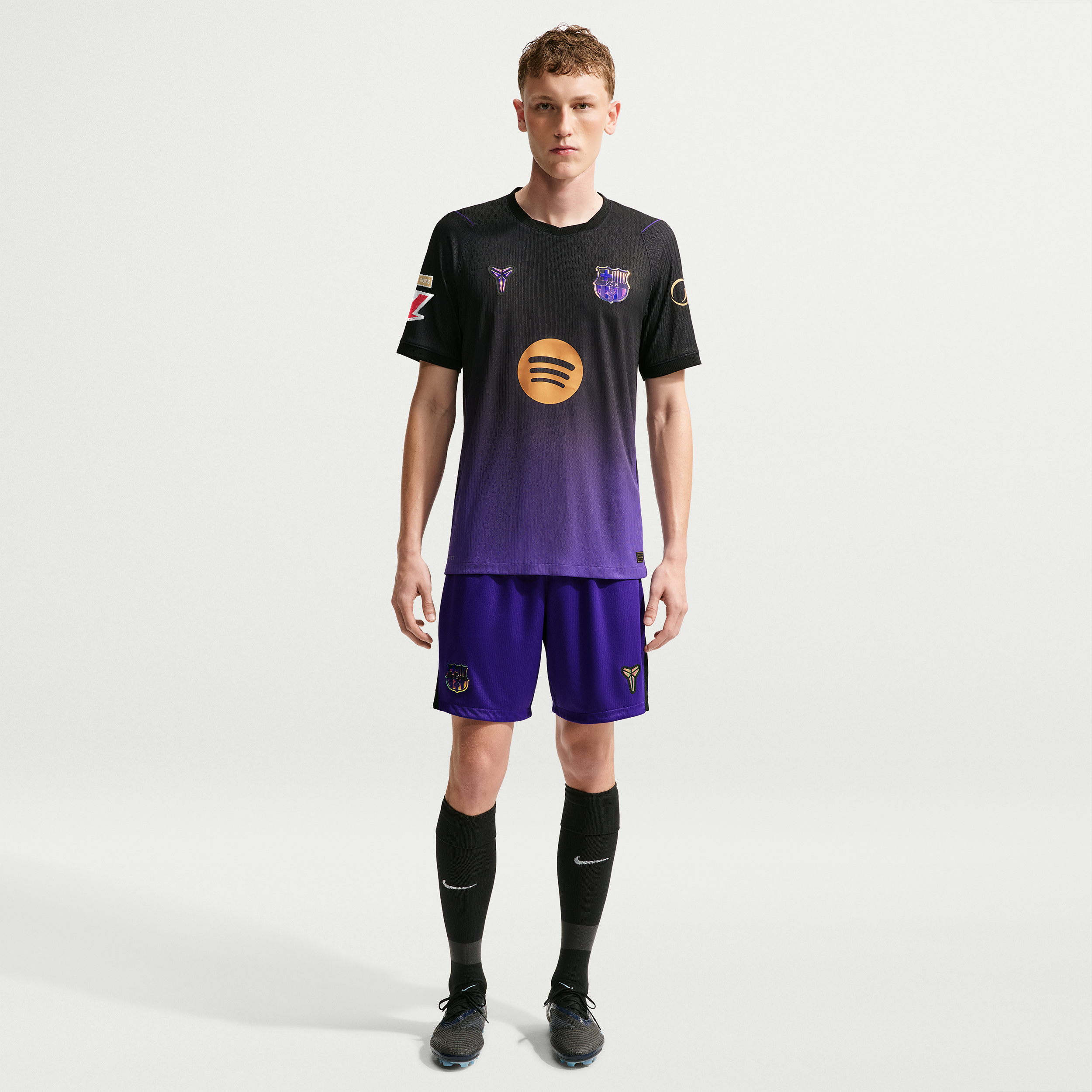 Maillot authentique extérieur Nike FC Barcelone violet pour homme, saison 2026/27